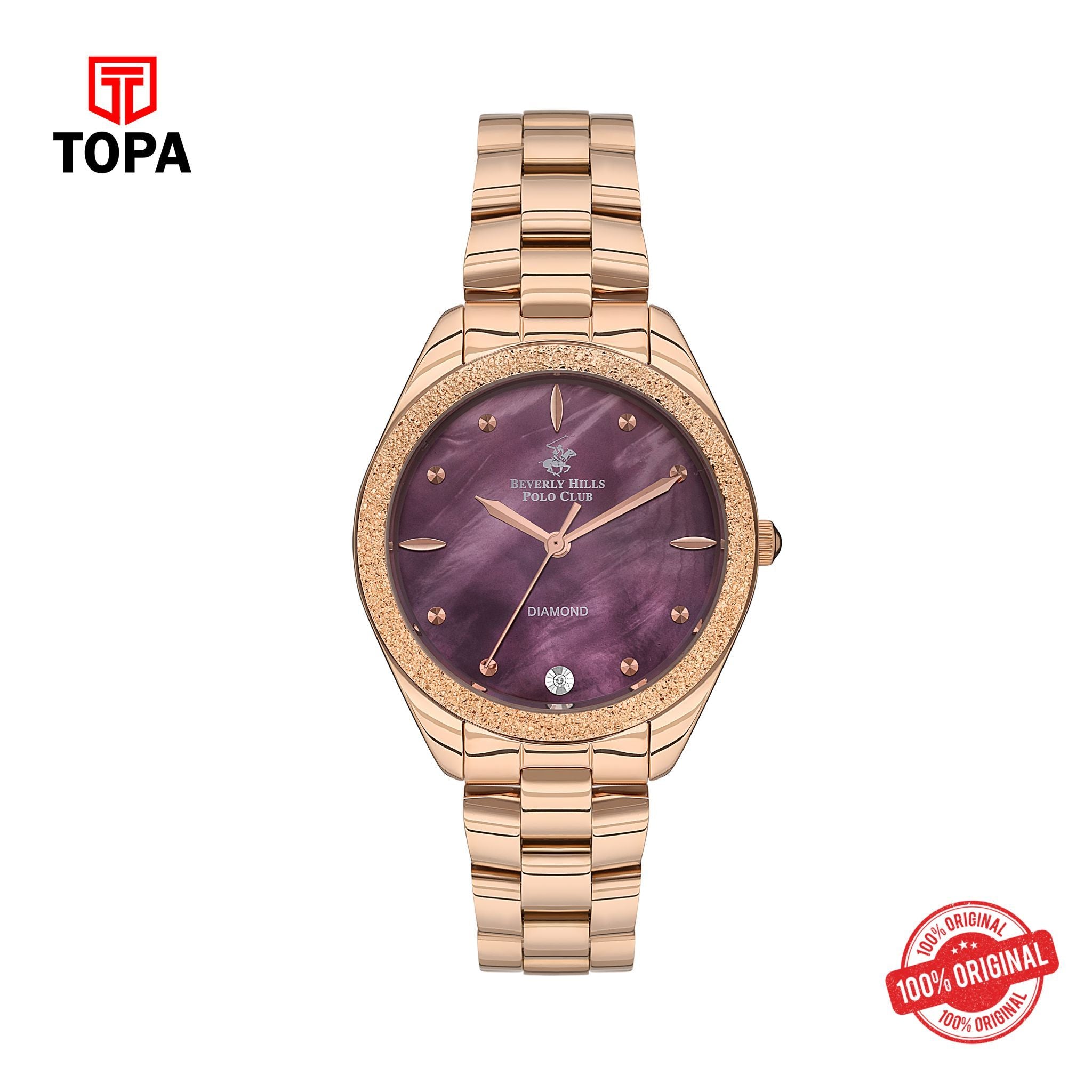 Topa BHPC - BP3564C.480 - Ladies 3 Hands Glass Diamond - Product Image 1