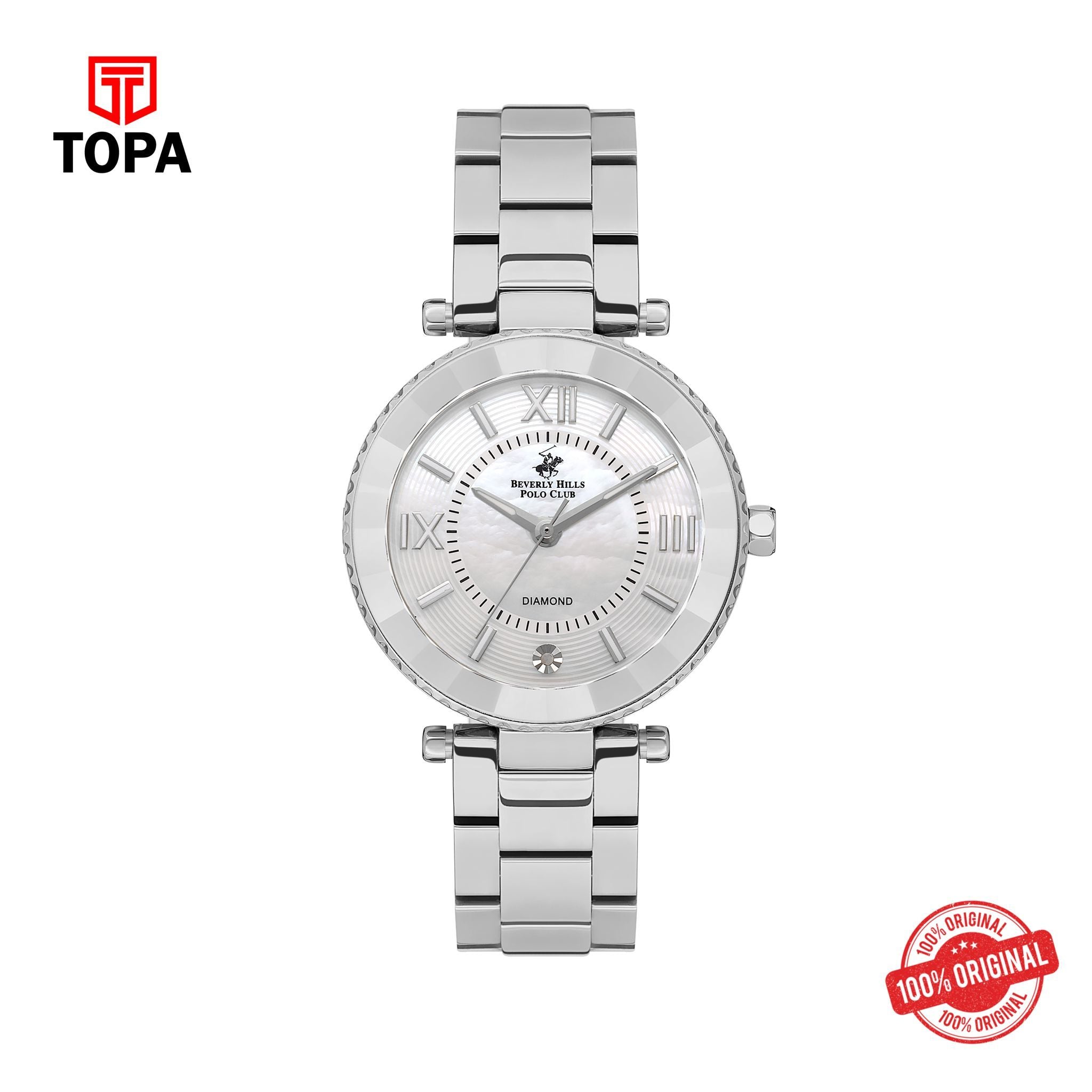 Topa BHPC - BP3566C.320 - Ladies 3 Hands Glass Diamond - Product Image 1