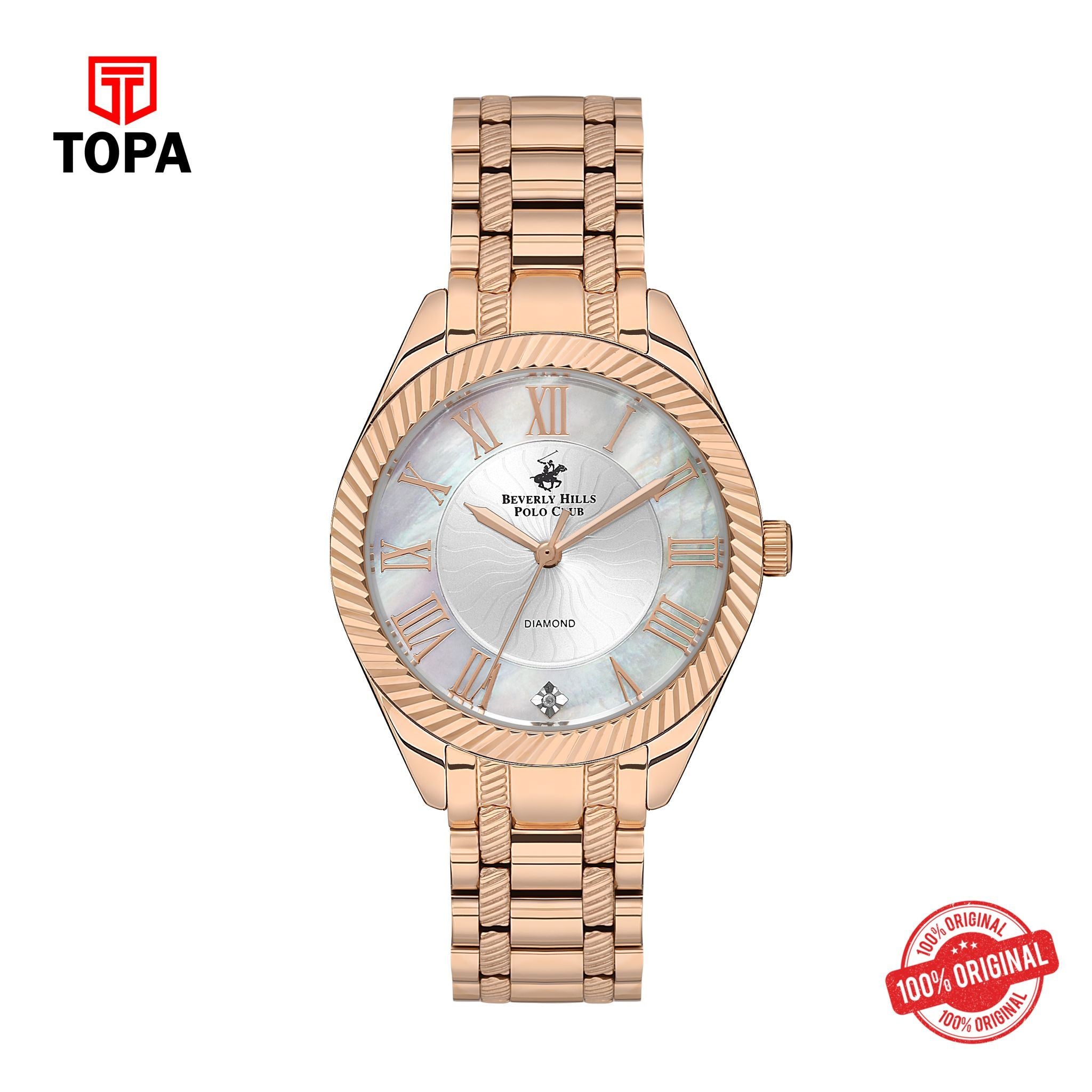 Topa BHPC - BP3571C.420 - Ladies 3 Hands Glass Diamond - Product Image 1