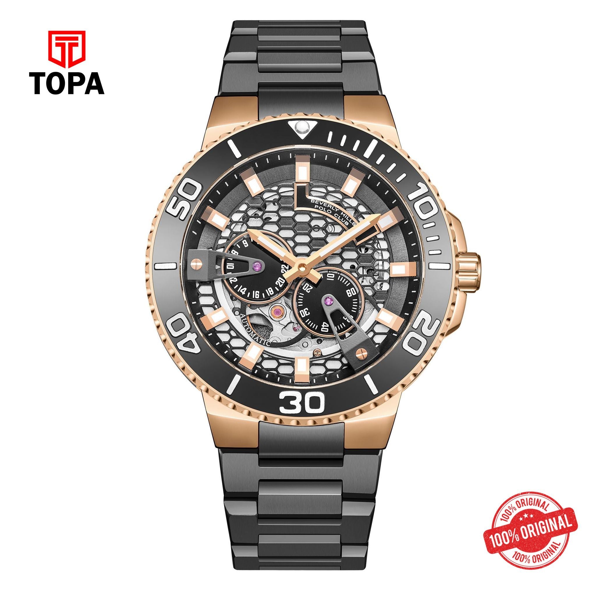Topa BHPC - BP3702X.860 - Gents Automatic Skeleton Watch - Product Image 1