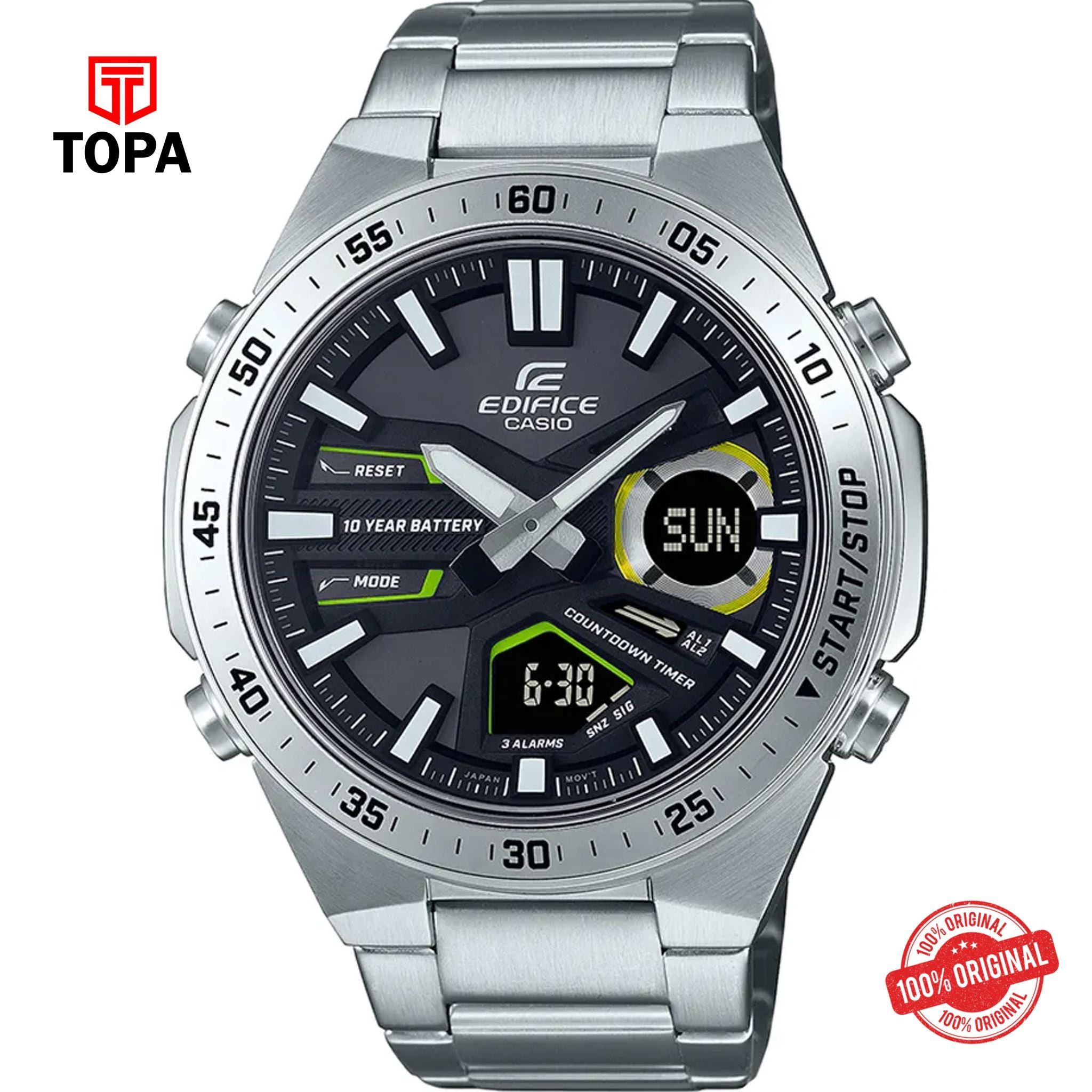 Topa Casio-Edifice-EFV-C110D-1A3VDF-Metal-Band-Men-Watch - Product Image 1