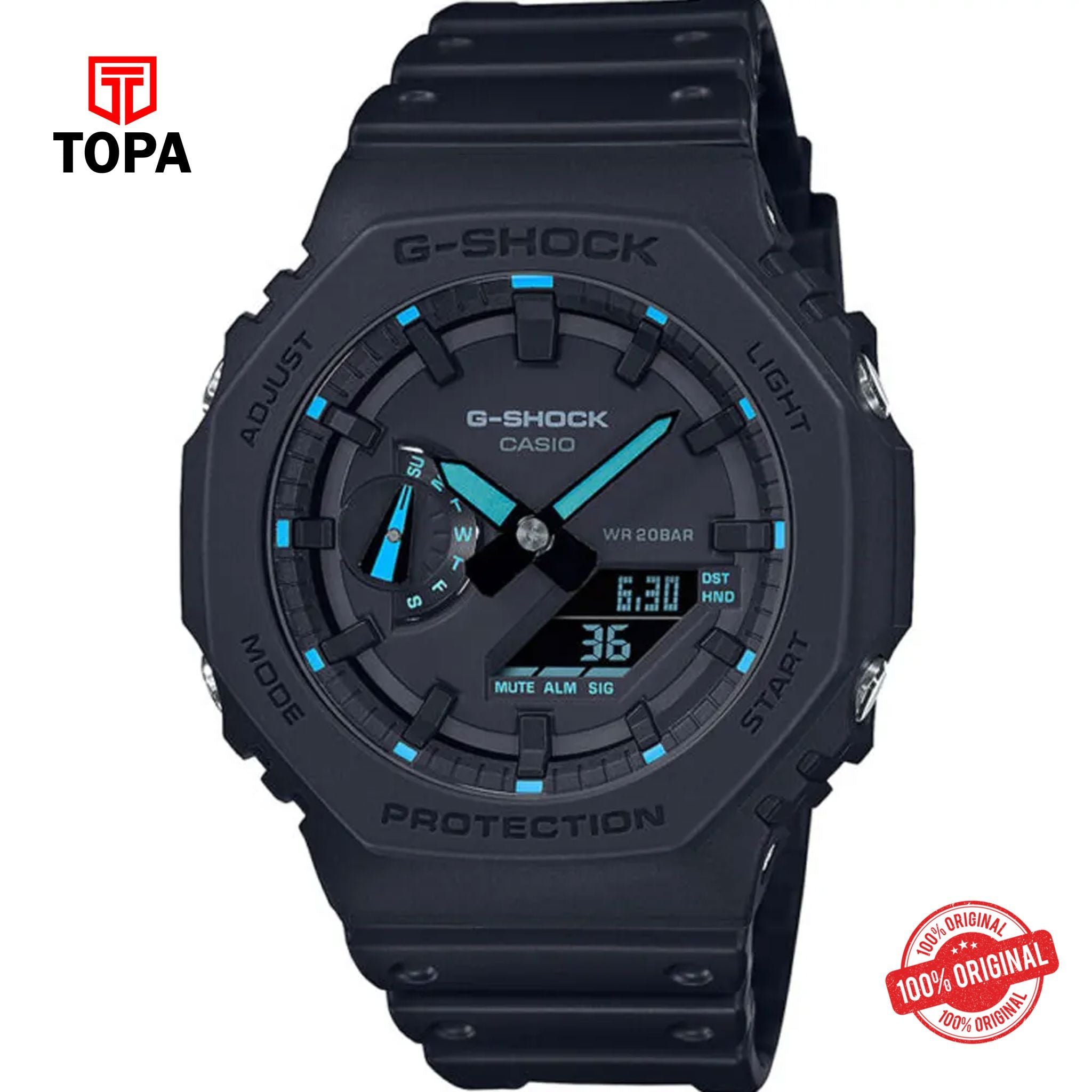 Topa Casio-G-Shock-GA-2100-1A2-Rubber-Band-Men-Watch - Product Image 1