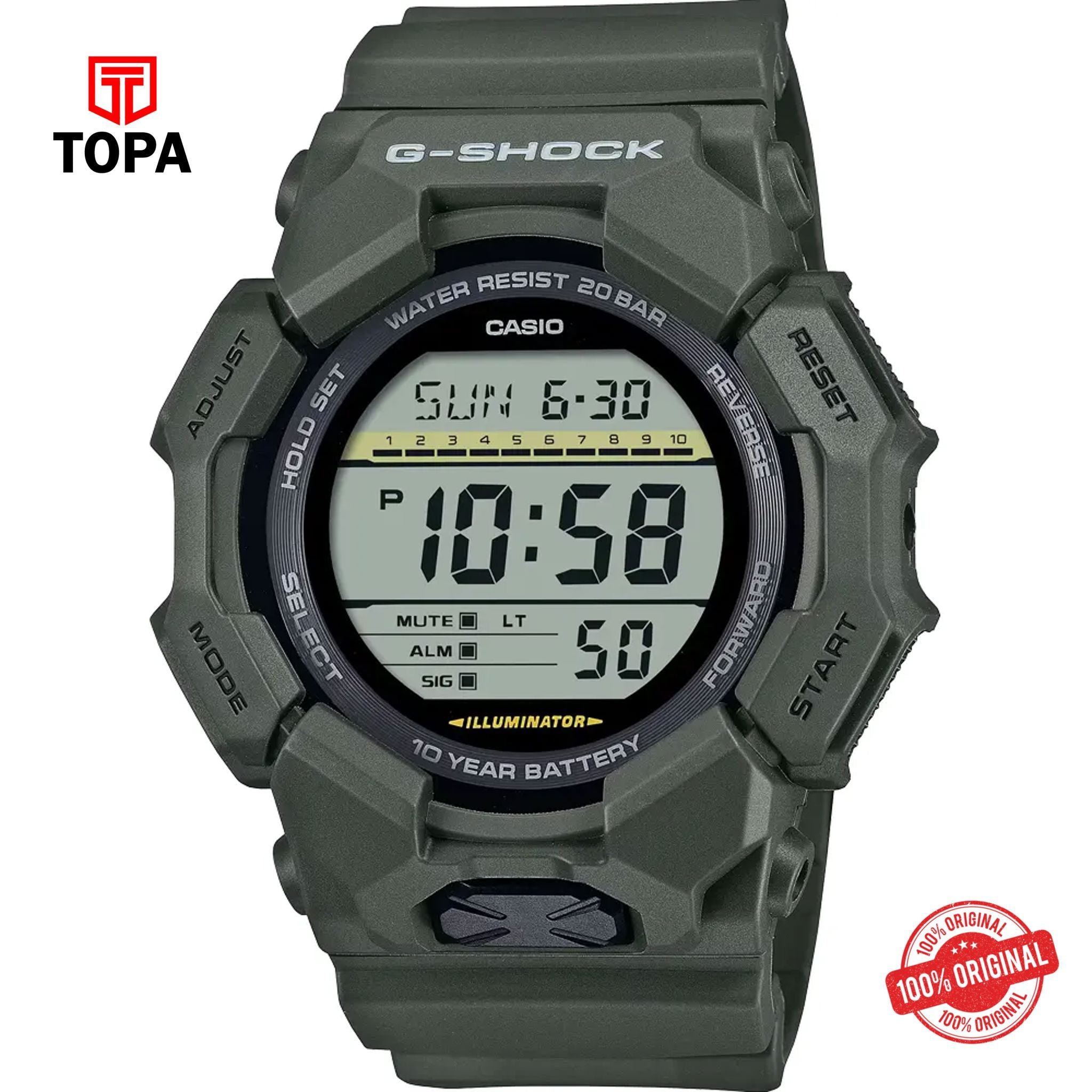 Topa Casio-G-Shock-GD-010-3D-Resin-Band-Men-Watch - Product Image 1