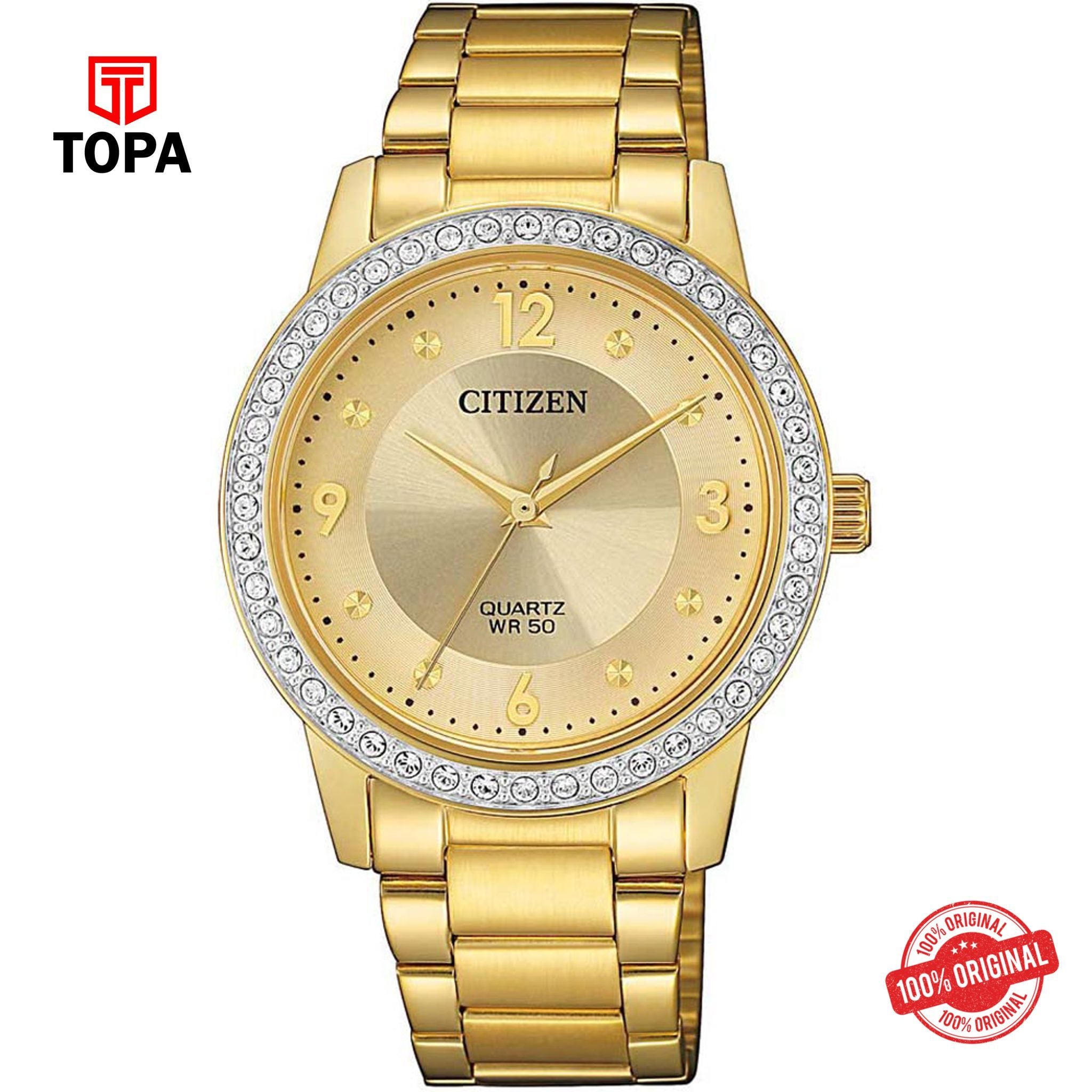 Topa Citizen-EL3092-86P-Metal-Band-Women-Watch - Product Image 1