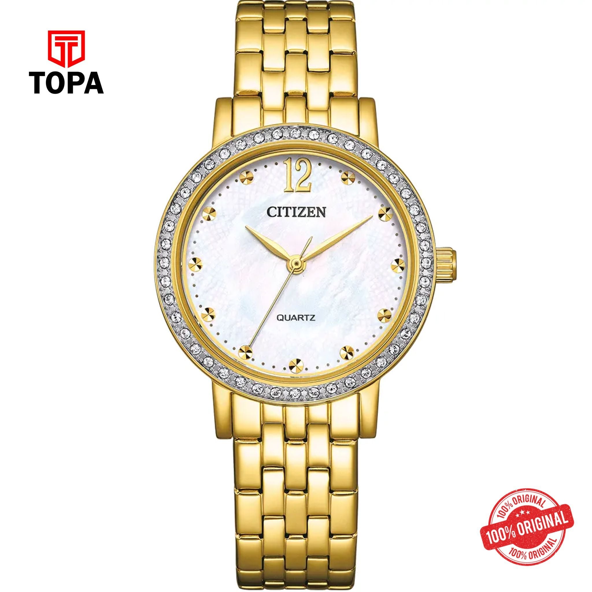 Topa Citizen-EL3102-50D-Metal-Band-Women-Watch - Product Image 1