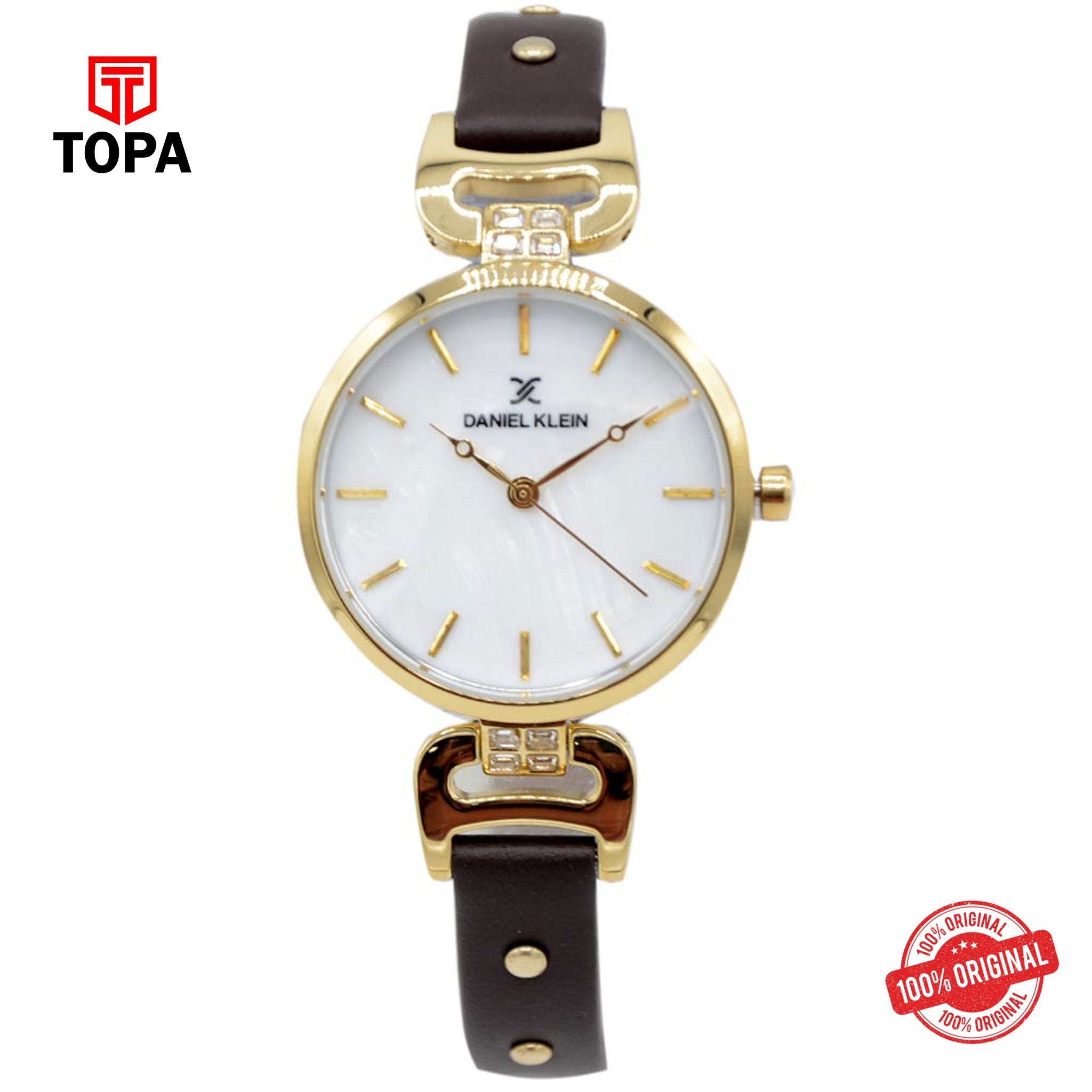 Topa Daniel-Klein-DK12445-3-Leather-Band-Women-Watch - Product Image 1