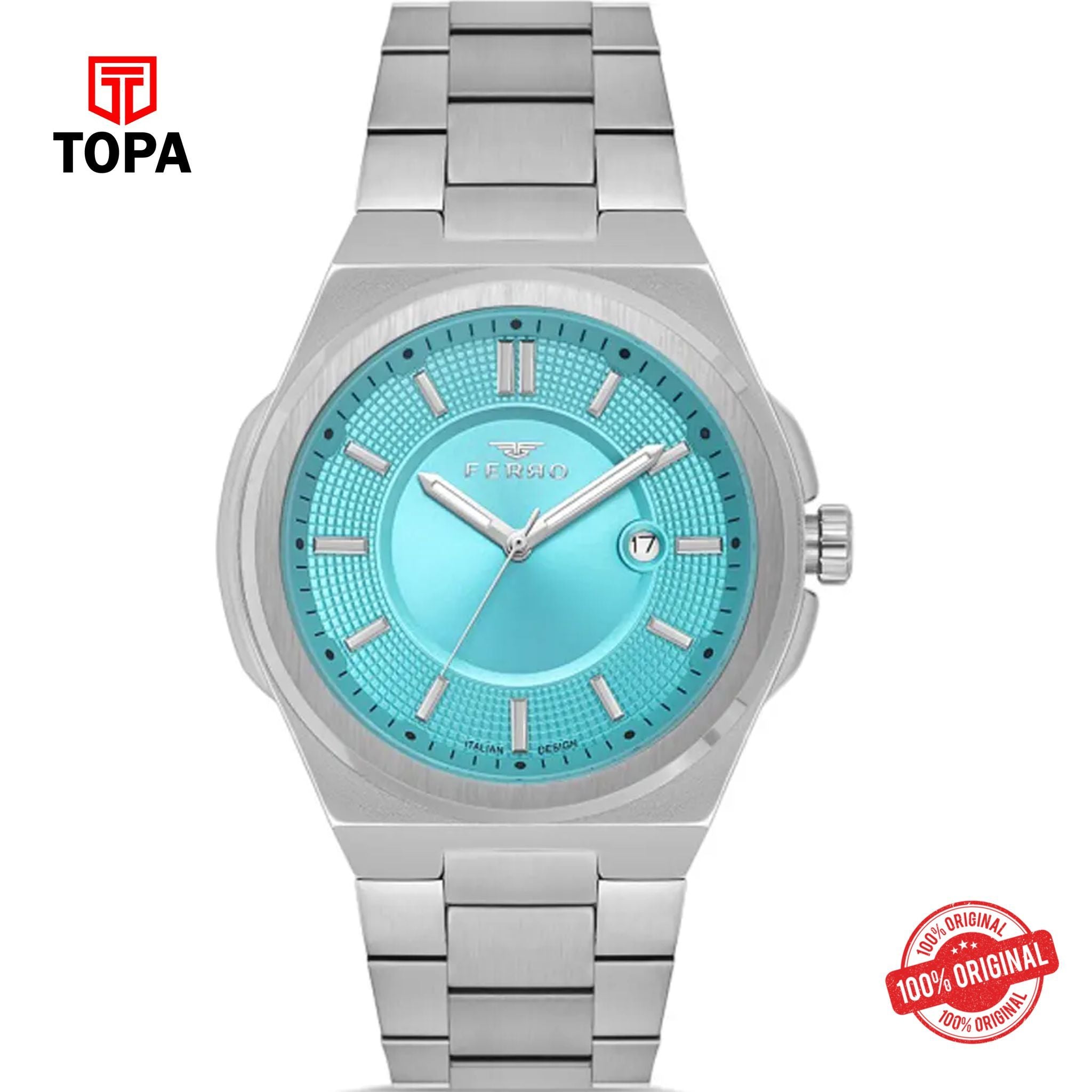 Topa Ferro-F11500A-A15-Metal-Band-Men-Watch - Product Image 1