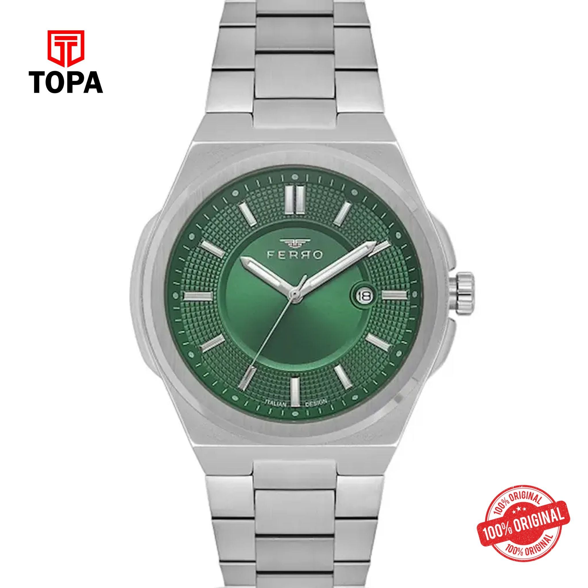 Topa Ferro-F11500A-A6-Metal-Band-Men-Watch - Product Image 1