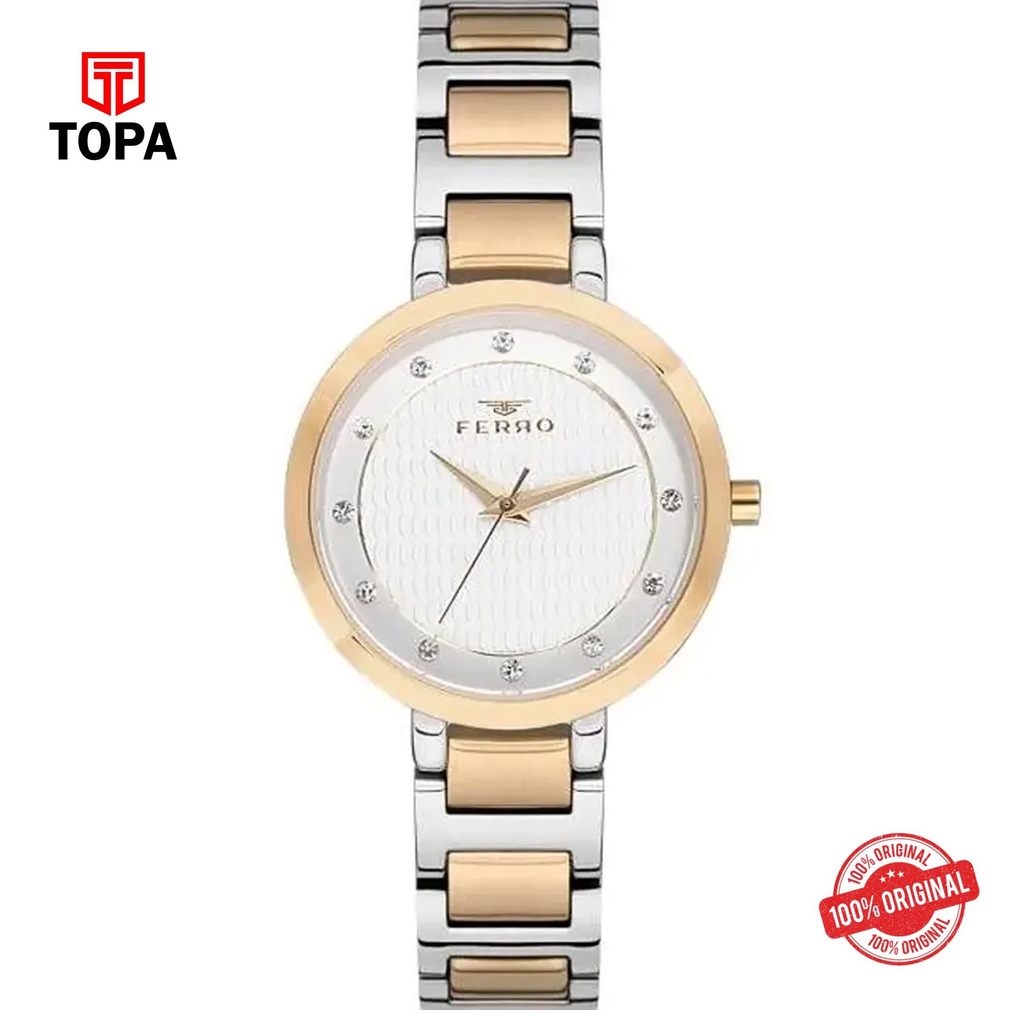 Topa Ferro-F81969A-D-Woman-Metal-Band-Watch - Product Image 1