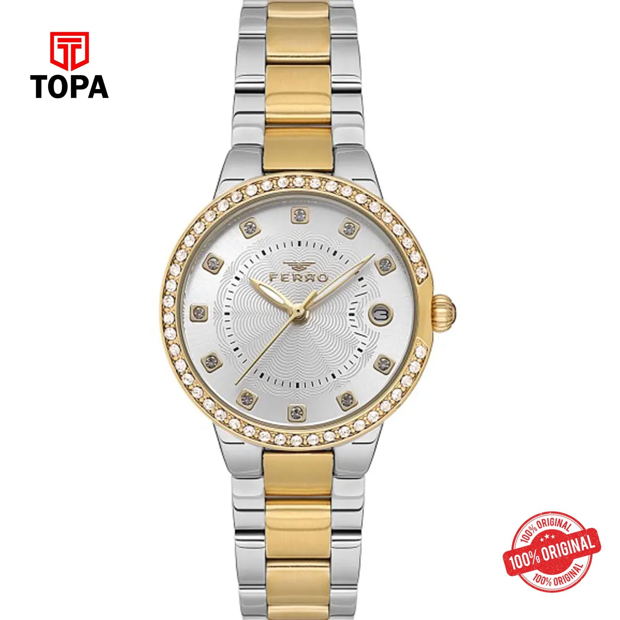 Topa Ferro-FL21349A-D-Metal-Band-Women-Watch - Product Image 1