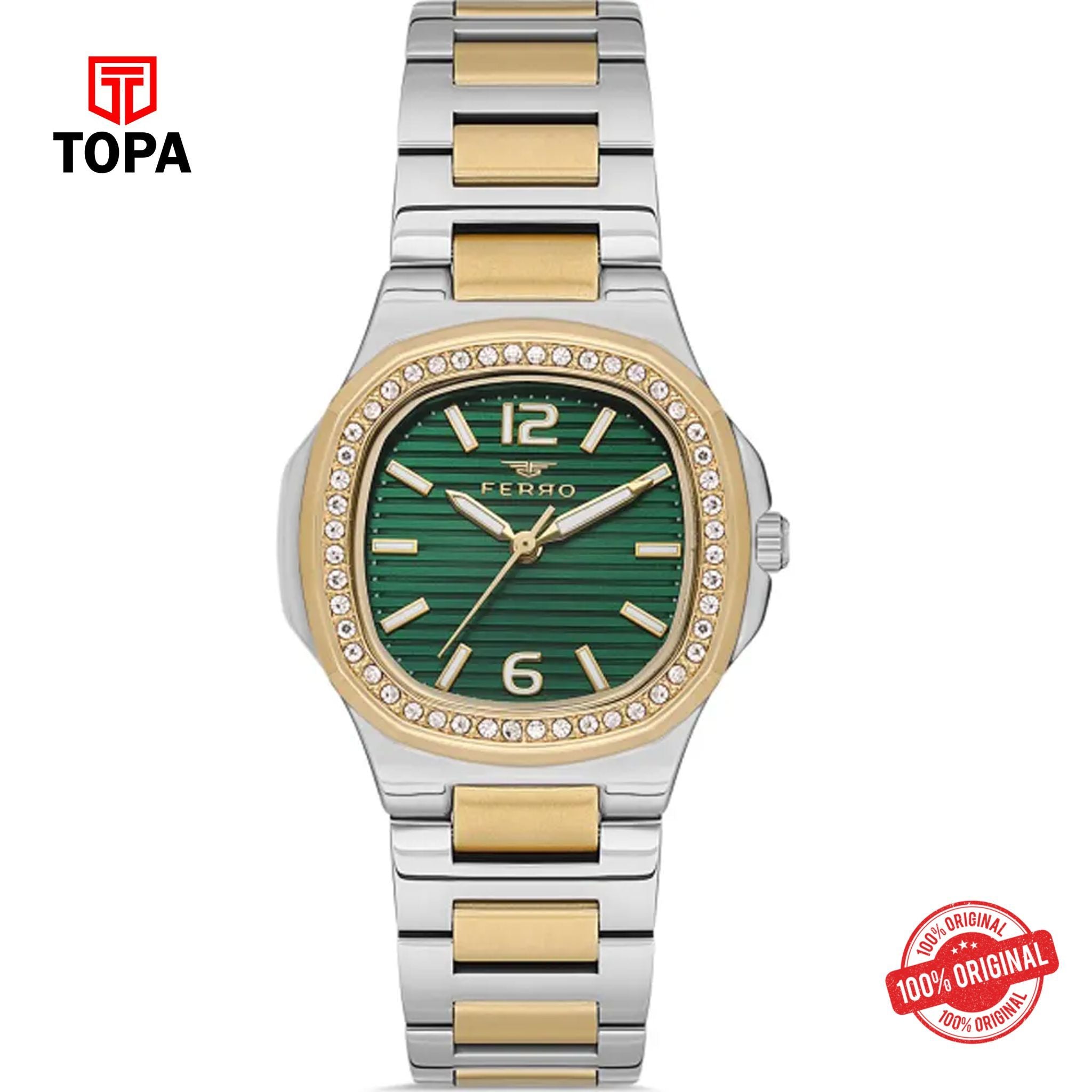 Topa Ferro-FL21366A-D10-Metal-Band-Women-Watch - Product Image 1