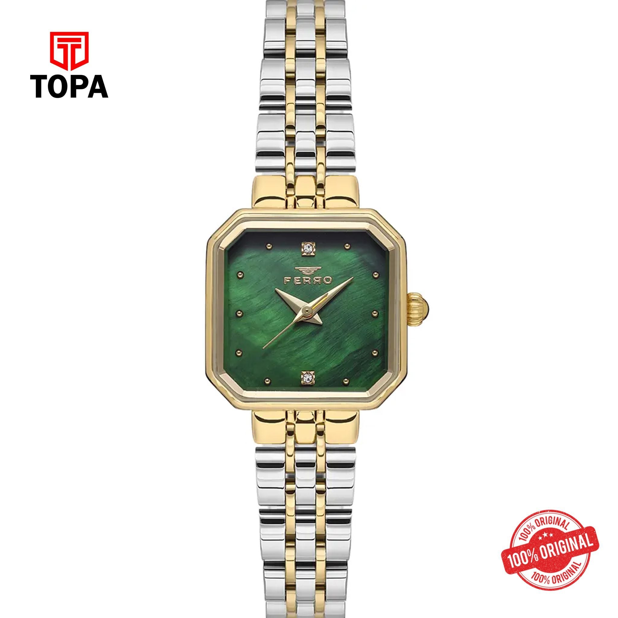 Topa Ferro-FL21384A-D6-Metal-Band-Women-Watch - Product Image 1