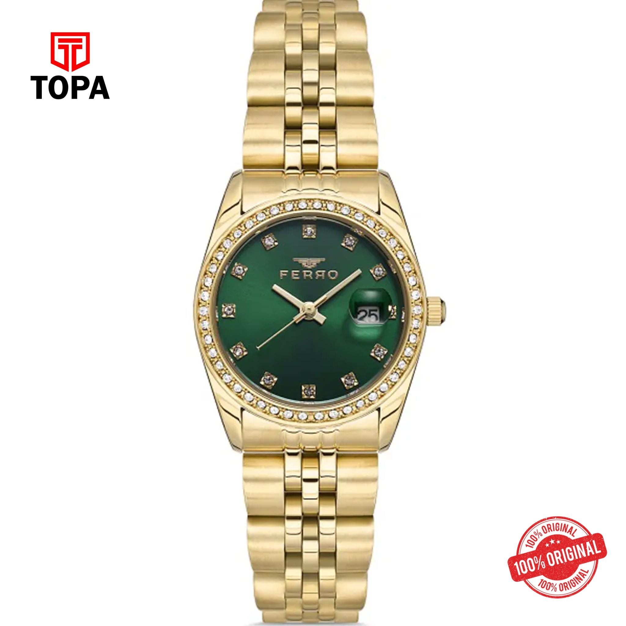 Topa Ferro-FL21450A-B6-Metal-Band-Women-Watch - Product Image 1