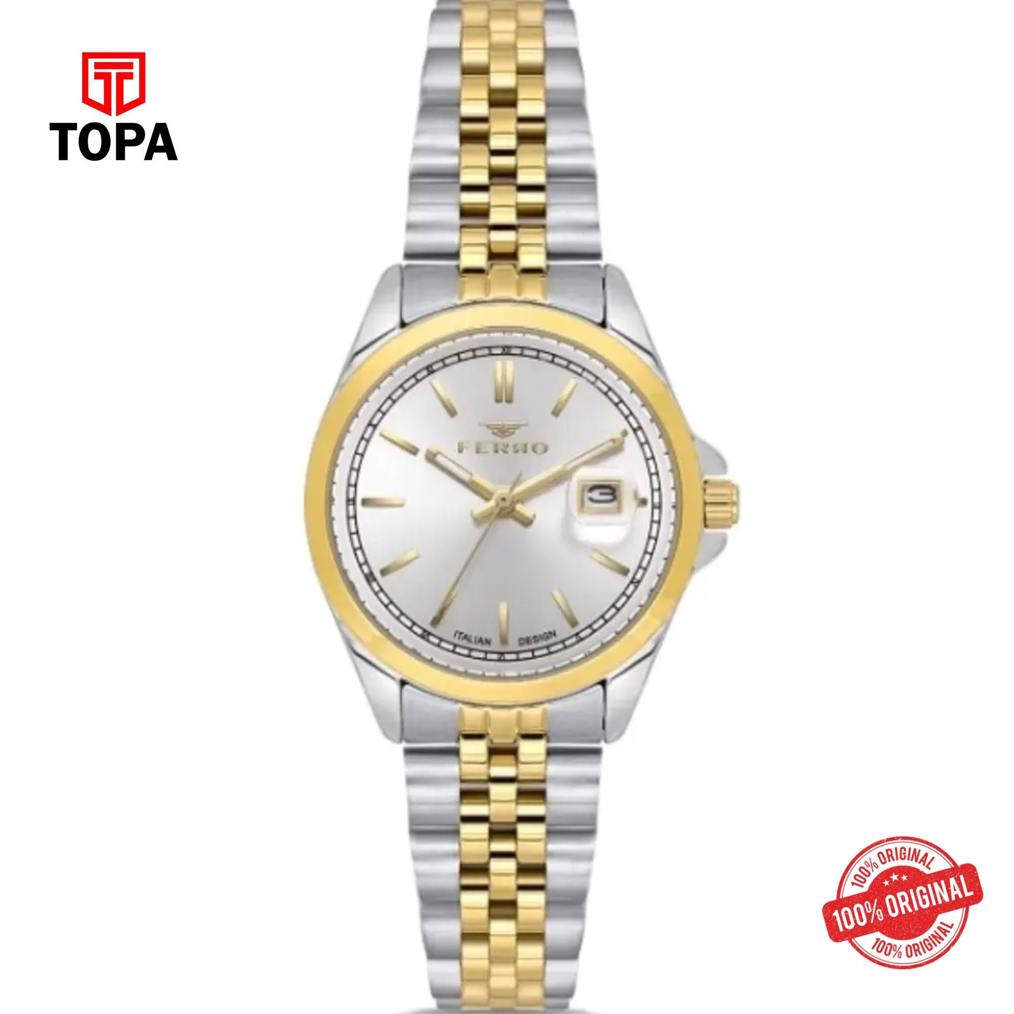 Topa Ferro-FL21542A-D-Metal-Band-Women-Watch - Product Image 1