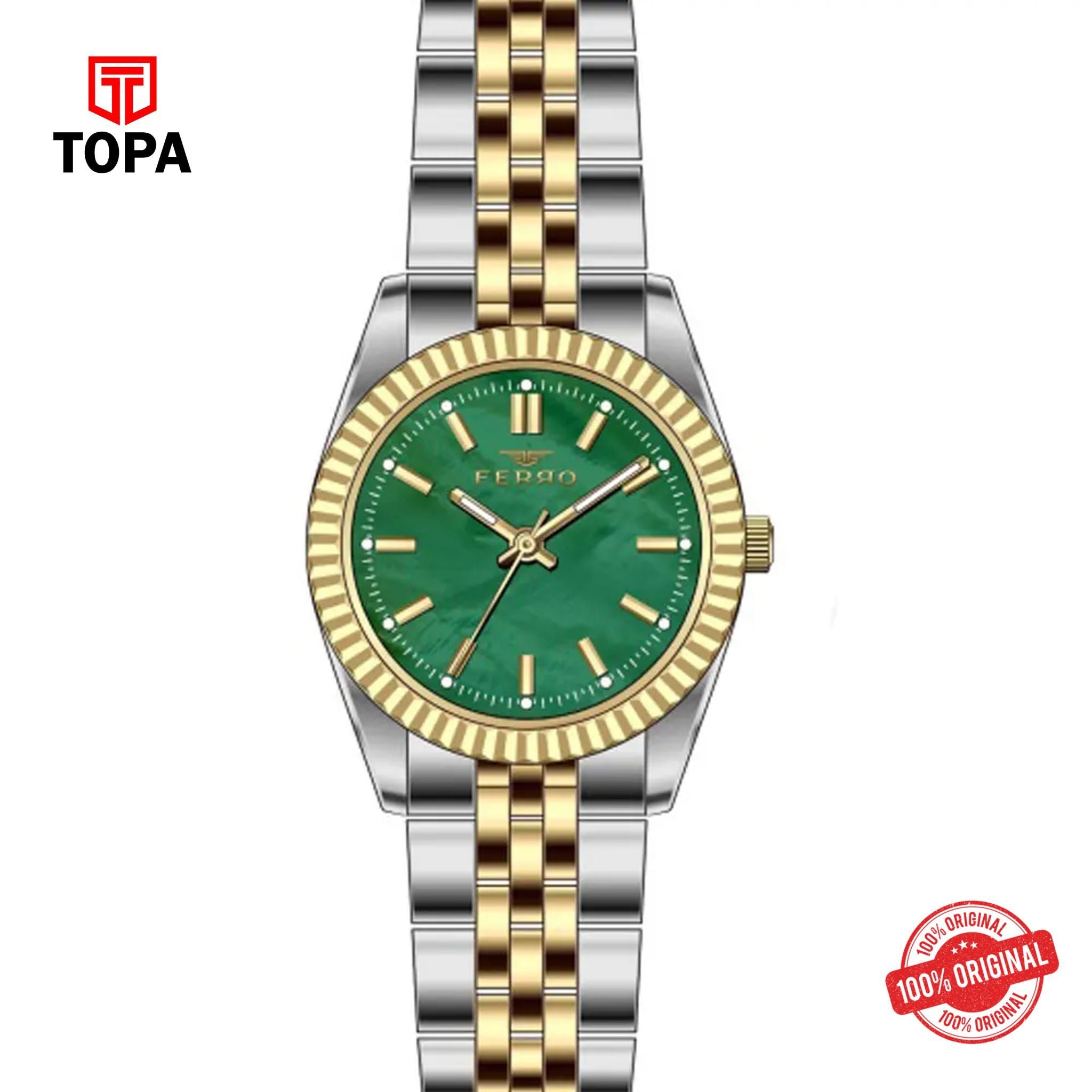 Topa Ferro-FL21595A-D6-Metal-Band-Women-Watch - Product Image 1
