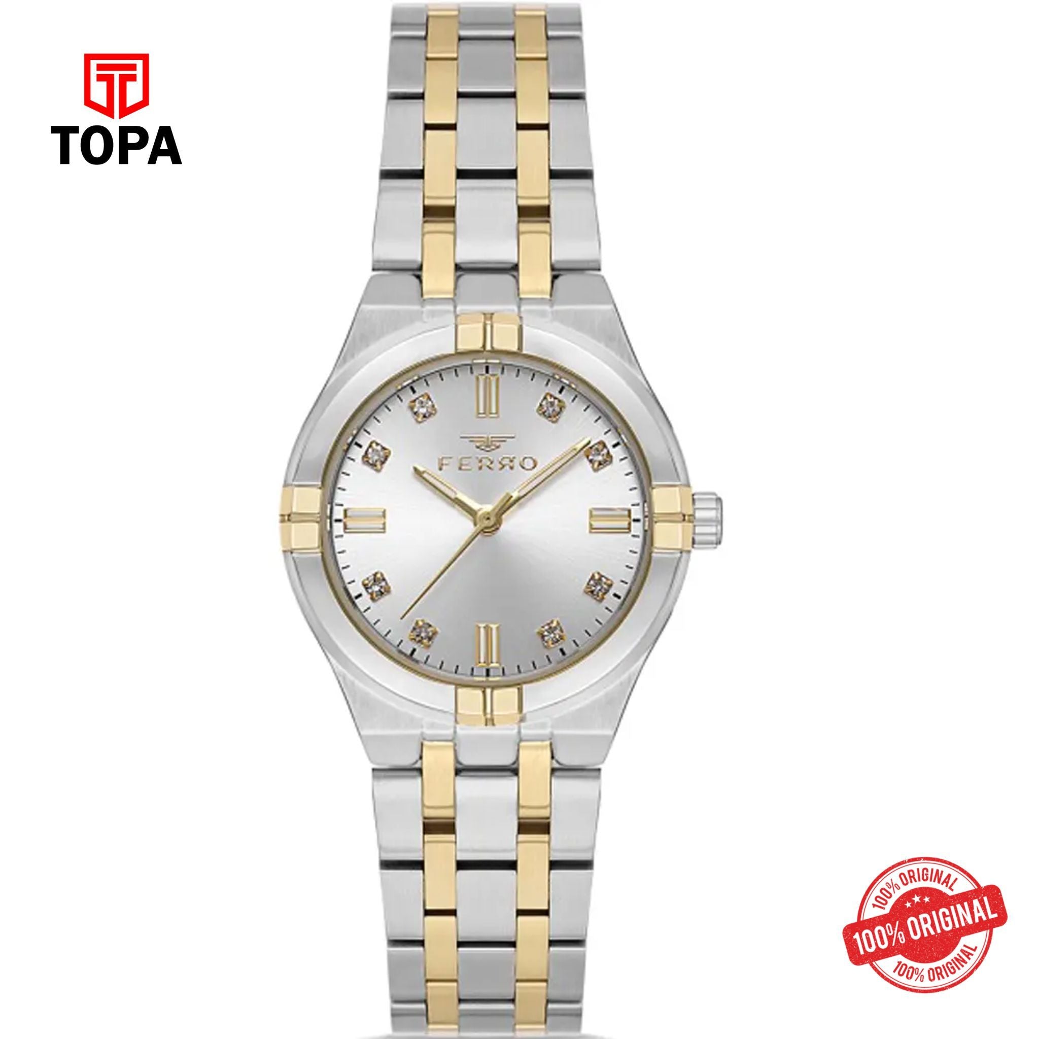 Topa Ferro-FL40104A-D-Metal-Band-Women-Watch - Product Image 1