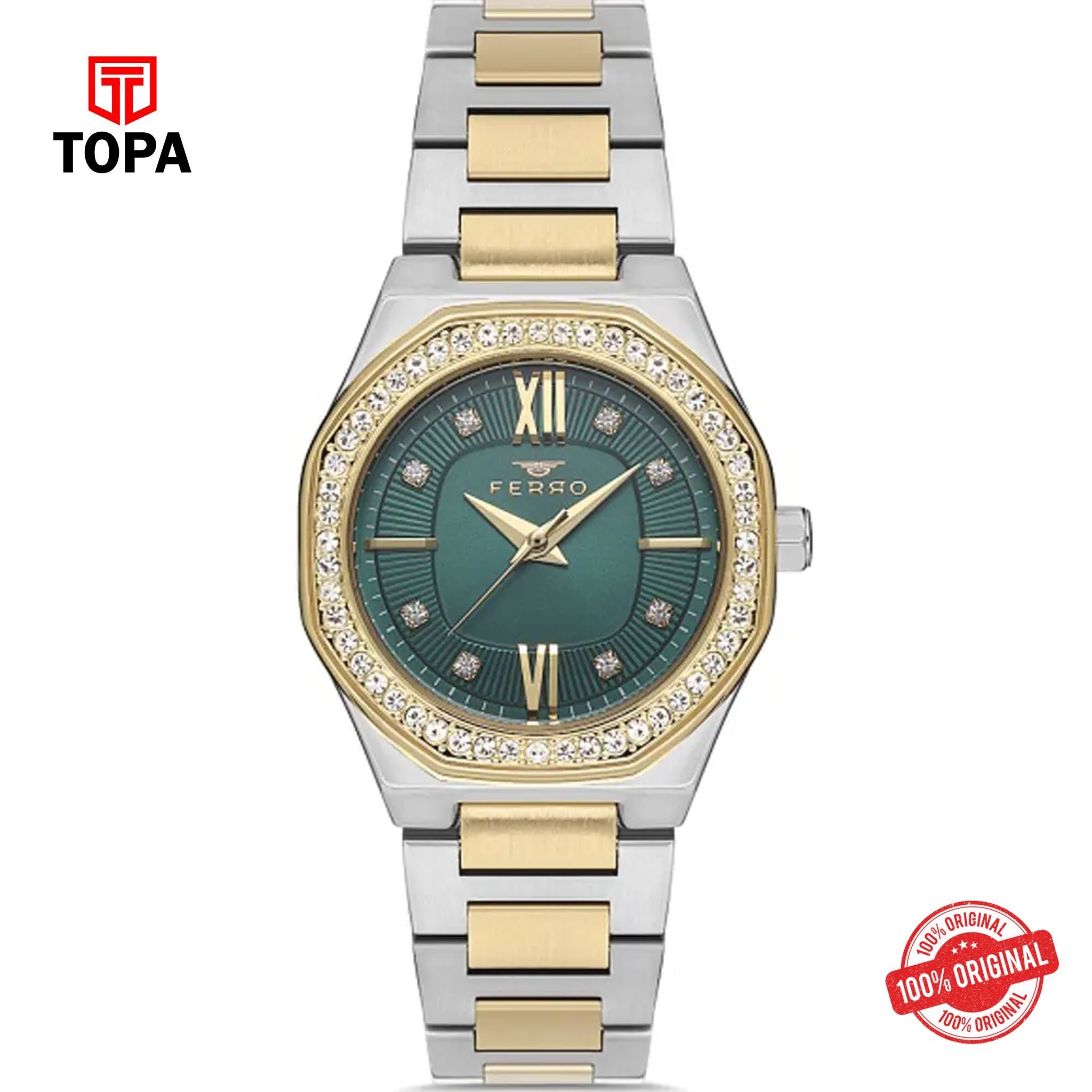 Topa Ferro-FL40113A-D6-Metal-Band-Women-Watch - Product Image 1