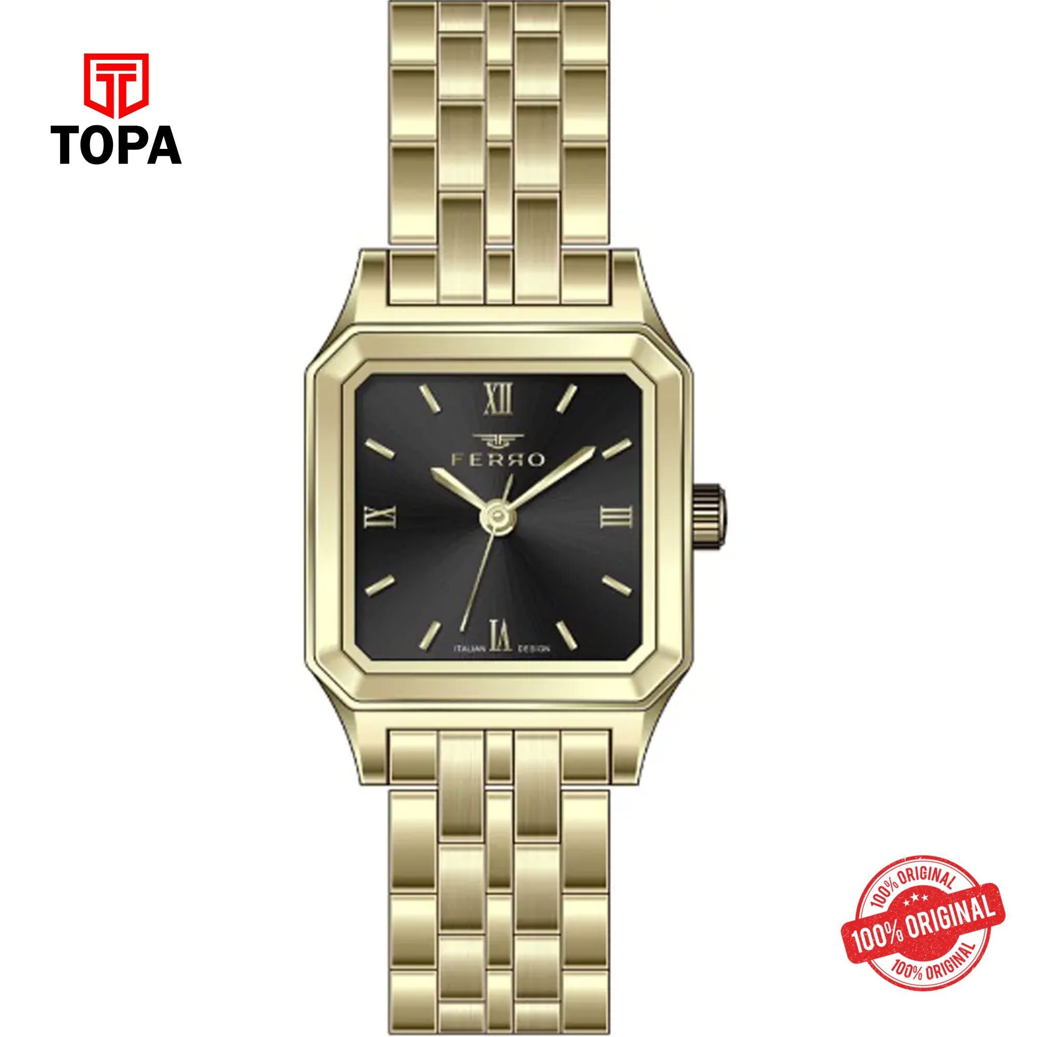 Topa Ferro-FL40148A-B2-Metal-Band-Women-Watch - Product Image 1