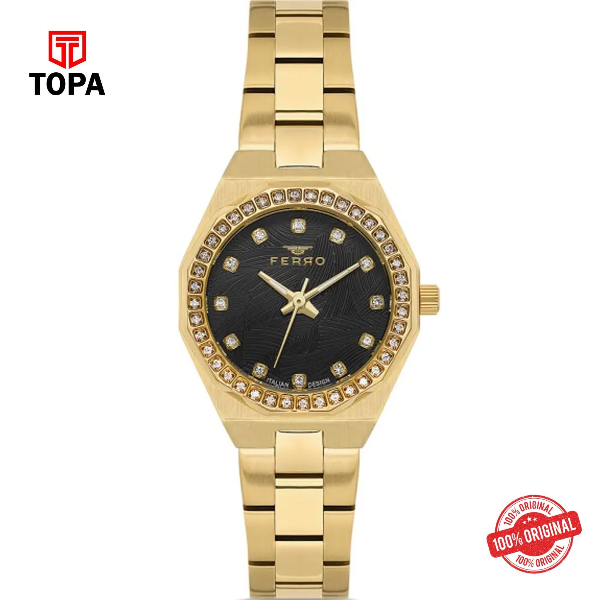 Topa Ferro-FL43014A-B2-Metal-Band-Women-Watch - Product Image 1