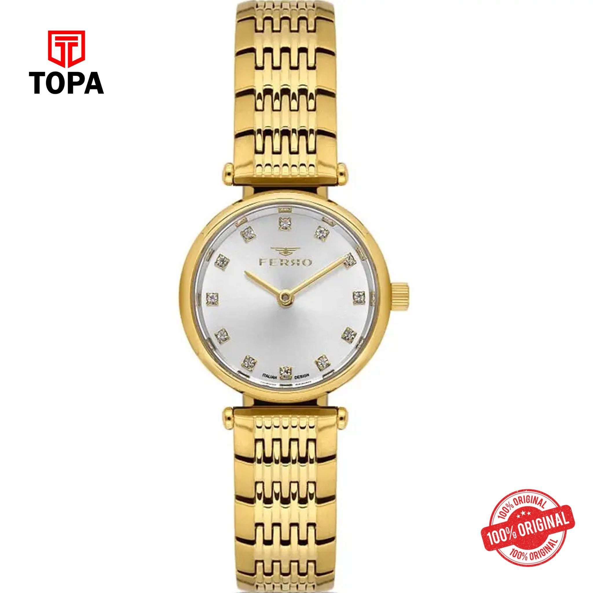 Topa Ferro-FL43020A-B-Metal-Band-Women-Watch - Product Image 1