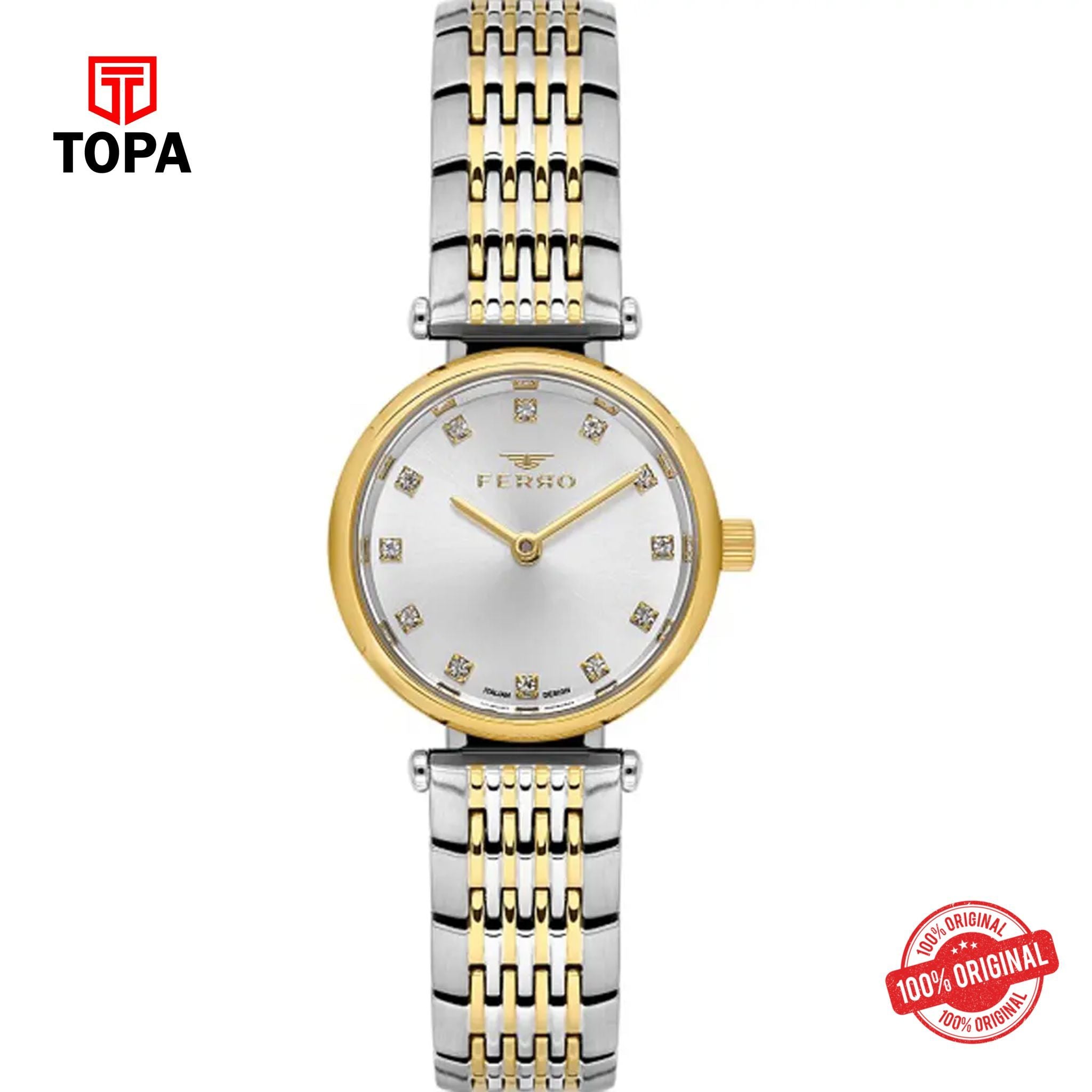 Topa Ferro-FL43020A-D-Metal-Band-Women-Watch - Product Image 1