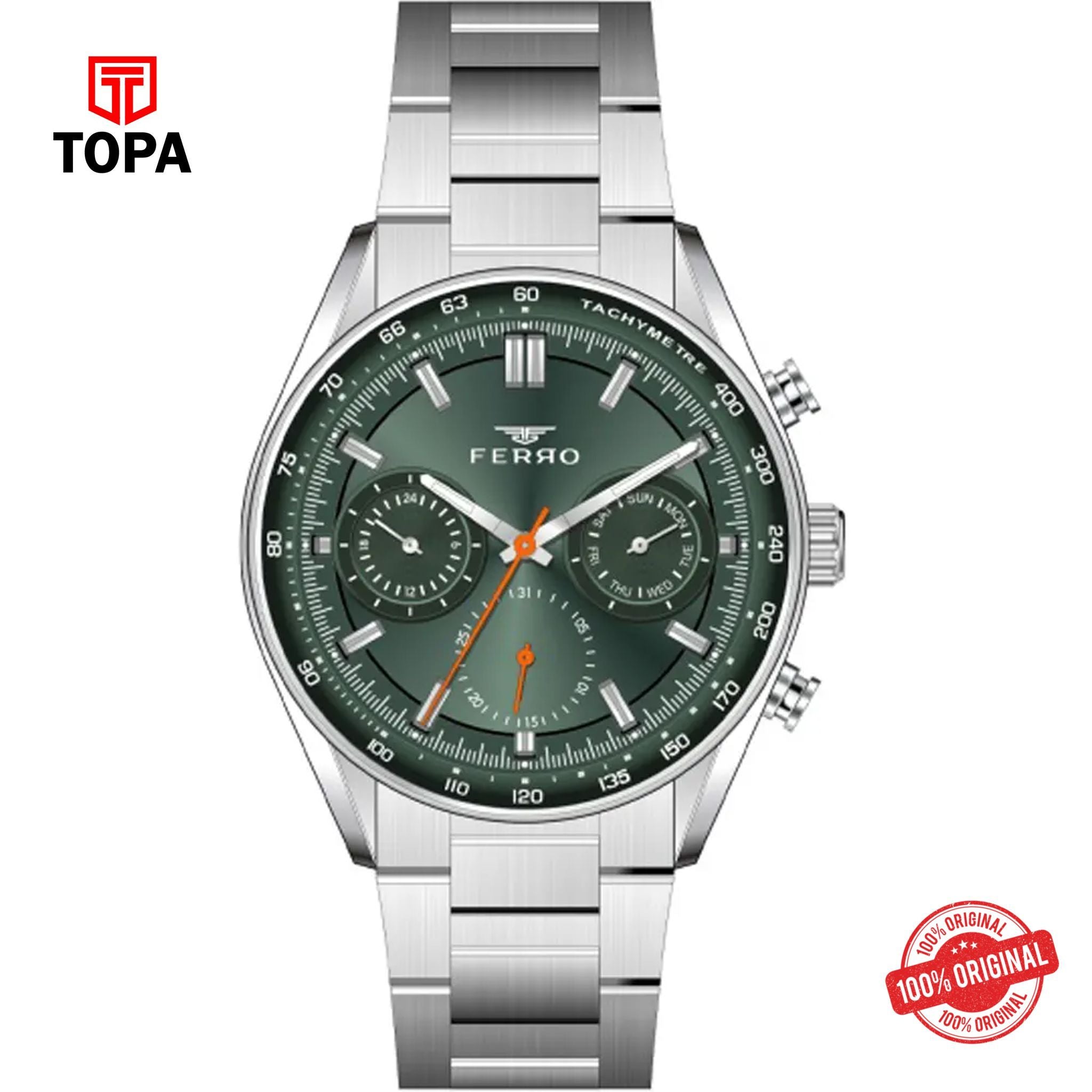 Topa Ferro-FM11588A-A6-Metal-Band-Men-Watch - Product Image 1