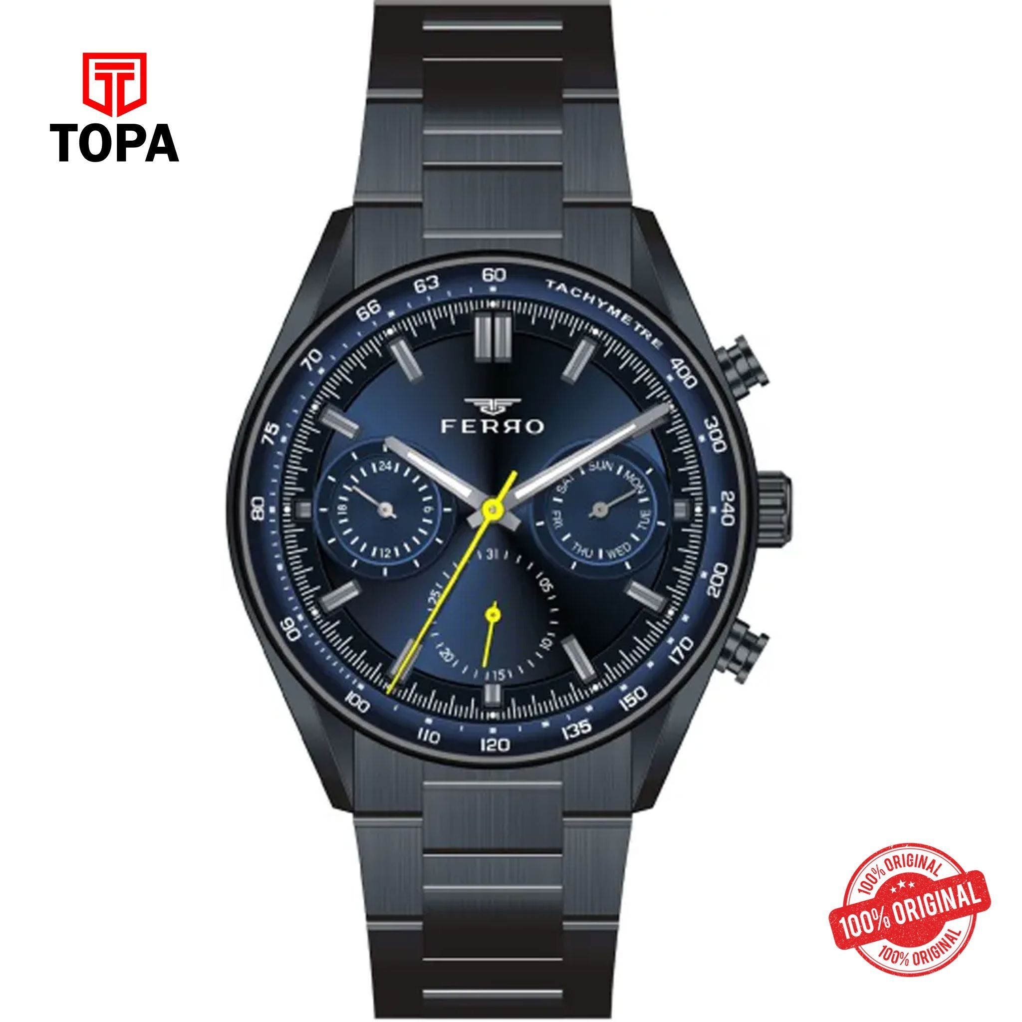 Topa Ferro-FM11588A-G3-Metal-Band-Men-Watch - Product Image 1