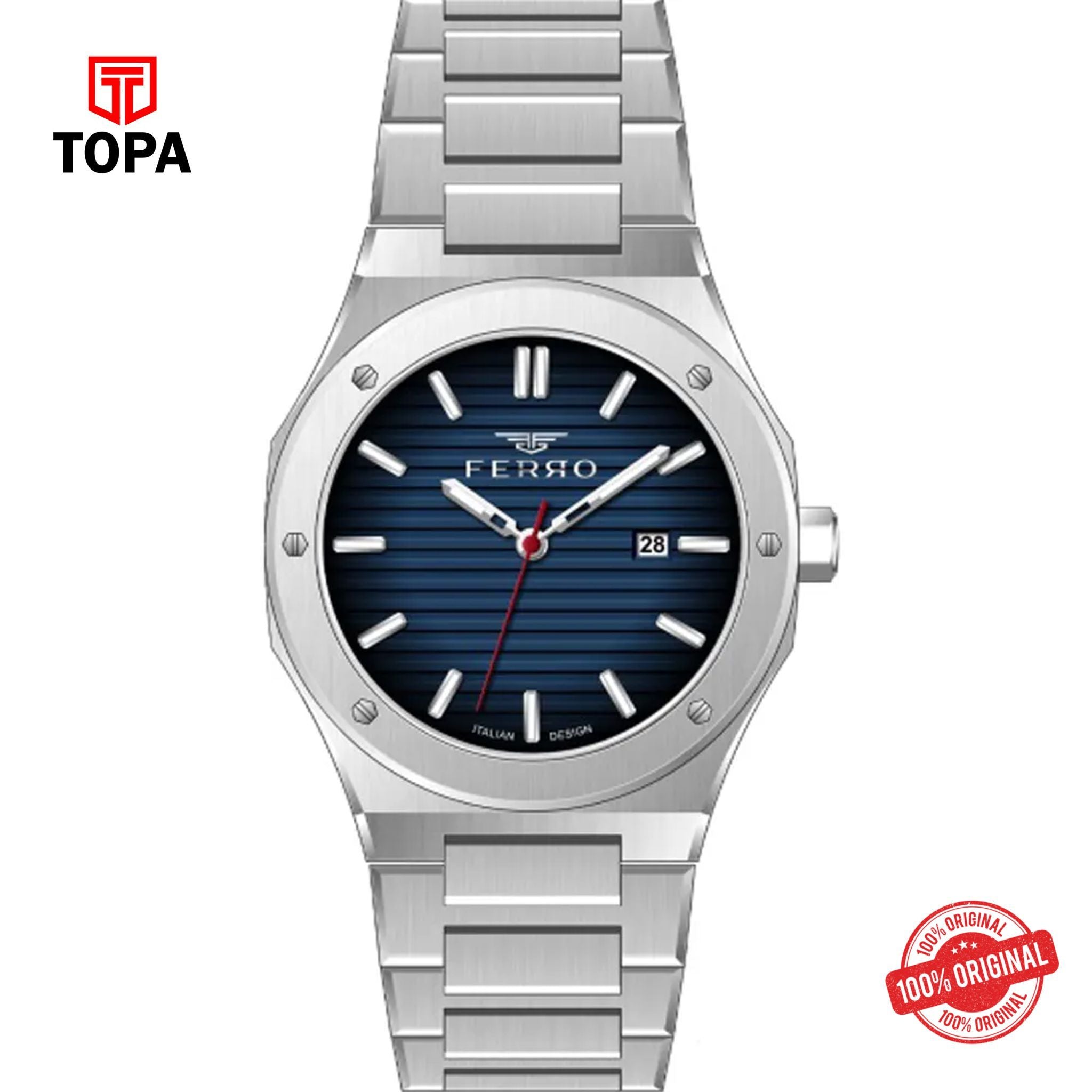 Topa Ferro-FM40147A-A3-Metal-Band-Men-Watch - Product Image 1