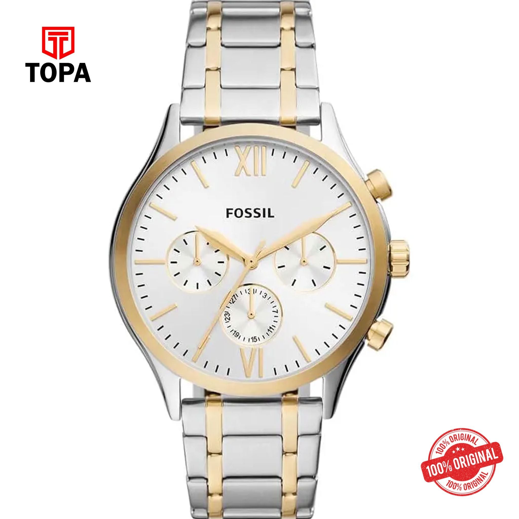 Topa Fossil-BQ-2698-Fenmore-Metal-Band-Men-Watch - Product Image 1