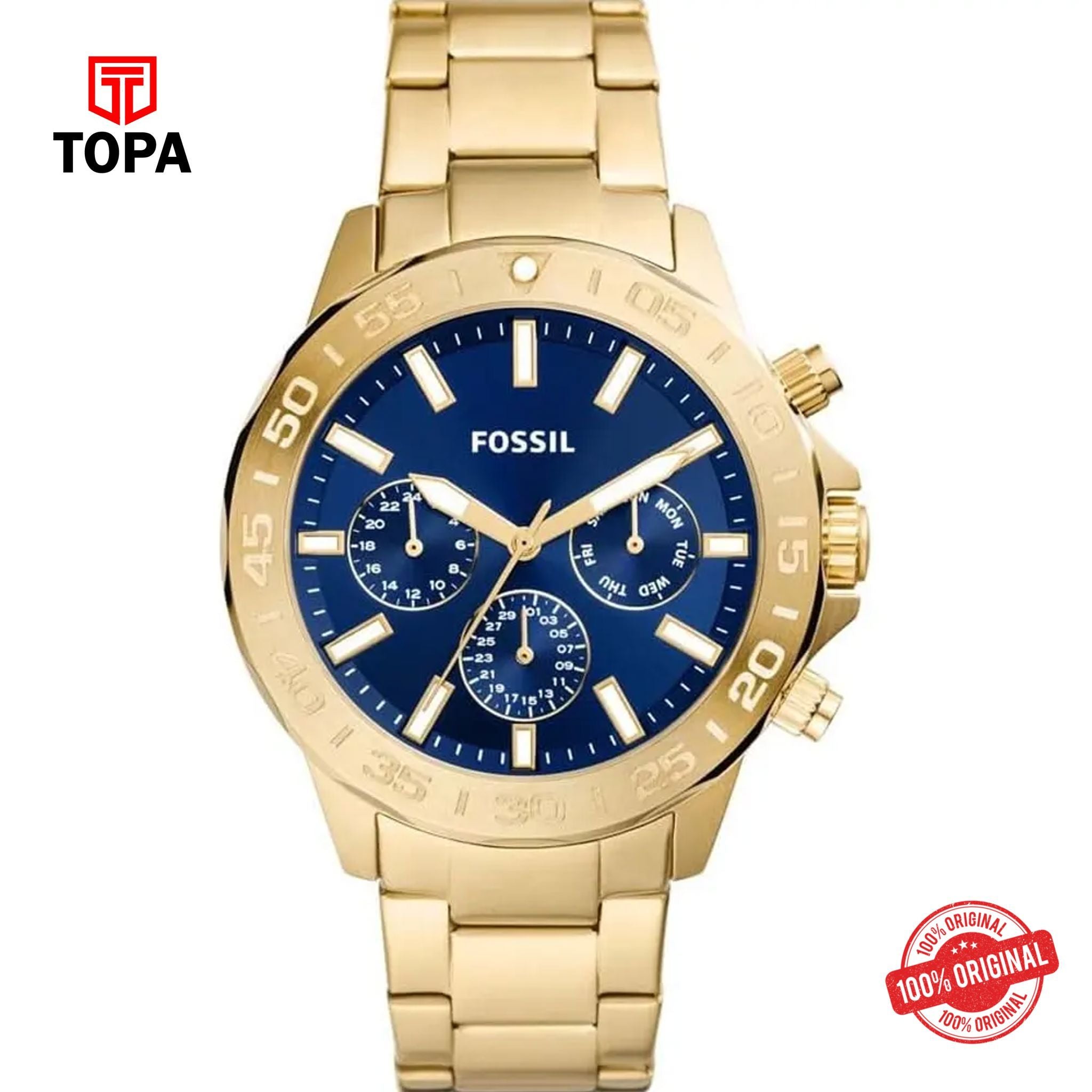 Topa Fossil-BQ-2706-Bannon-Metal-Band-Men-Watch - Product Image 1