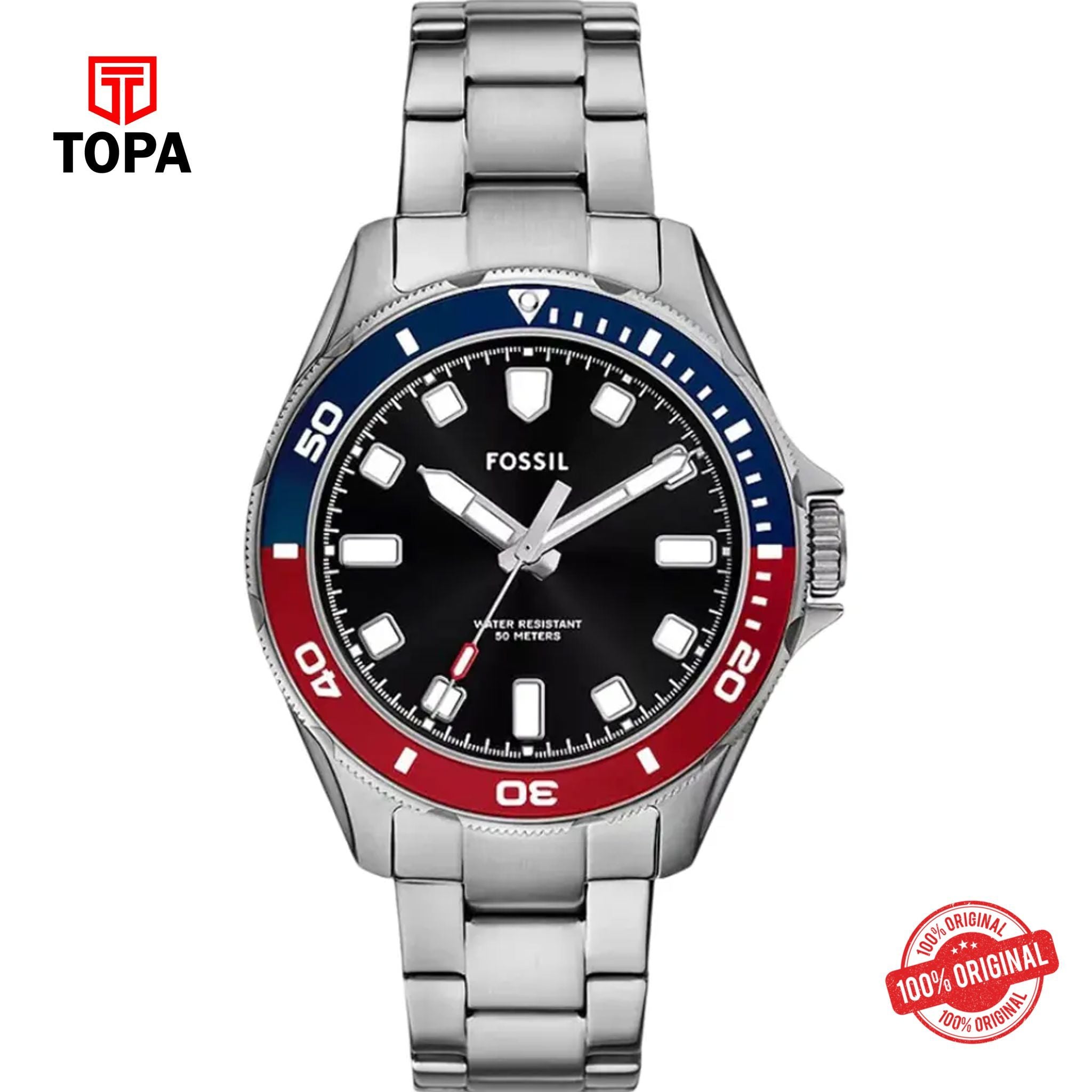 Topa Fossil-BQ-2883-Dalton-Metal-Band-Men-Watch - Product Image 1