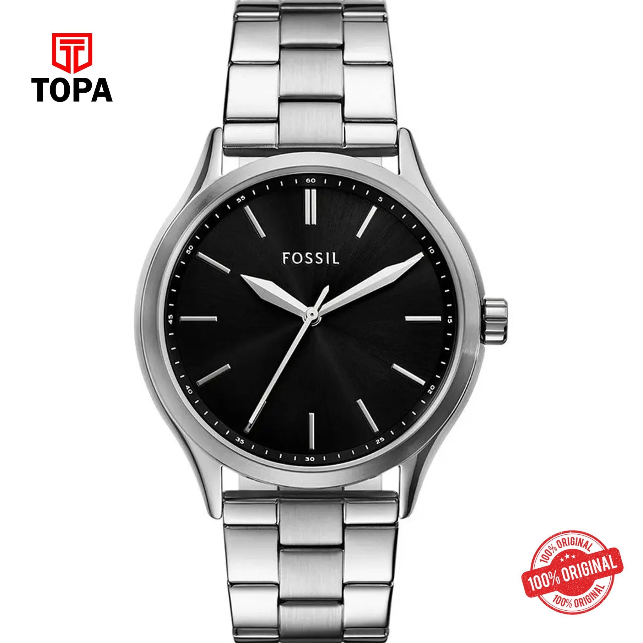 Topa Fossil-BQ-2890-Fenmore-Metal-Band-Men-Watch - Product Image 1