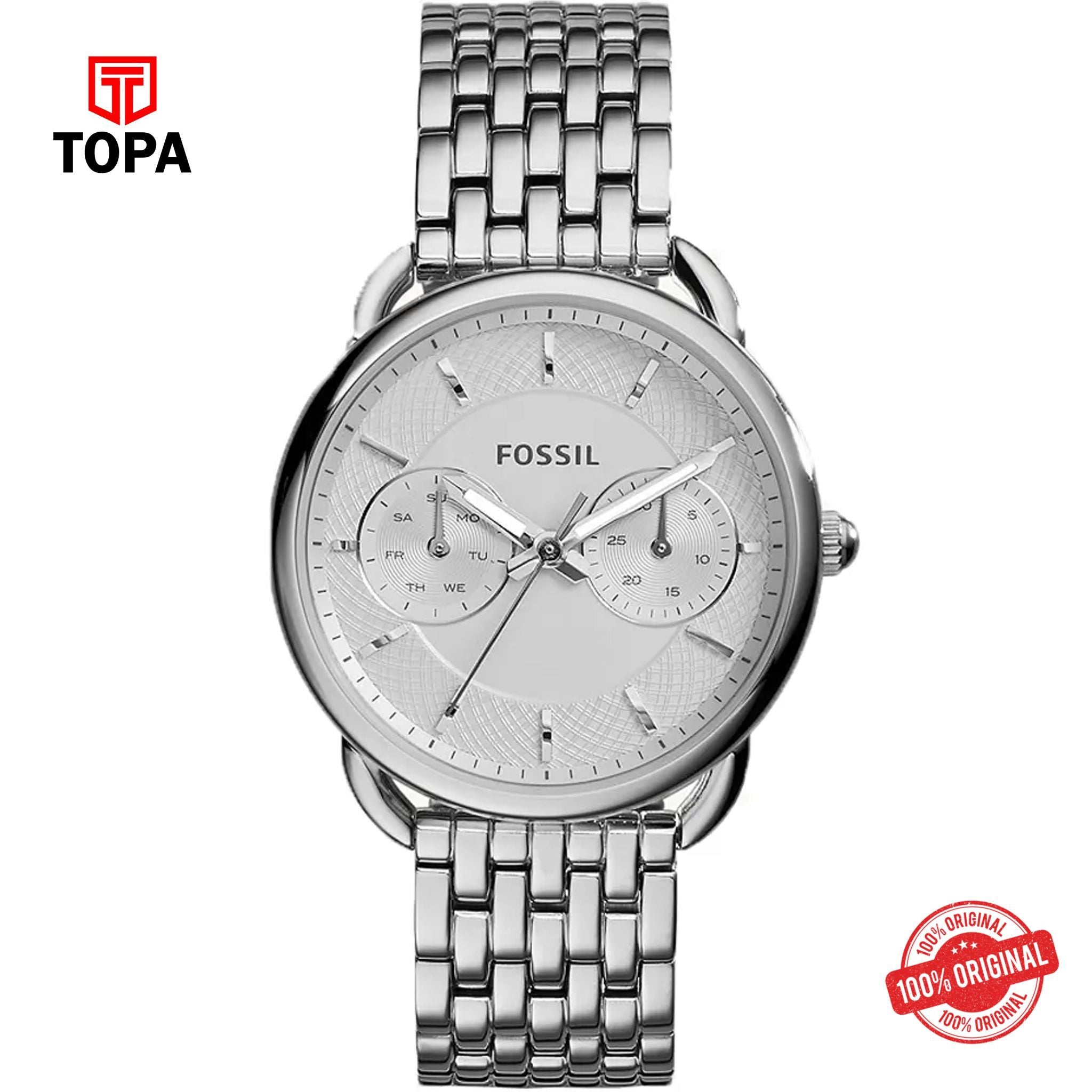 Topa Fossil-ES-3712-Tailor-Metal-Band-Women-Watch - Product Image 1
