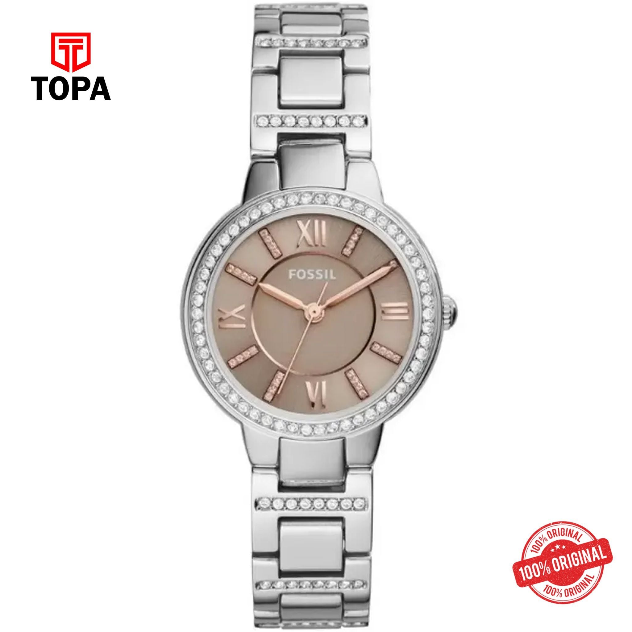 Topa Fossil-ES-4147-Virginia-Metal-Band-Women-Watch - Product Image 1