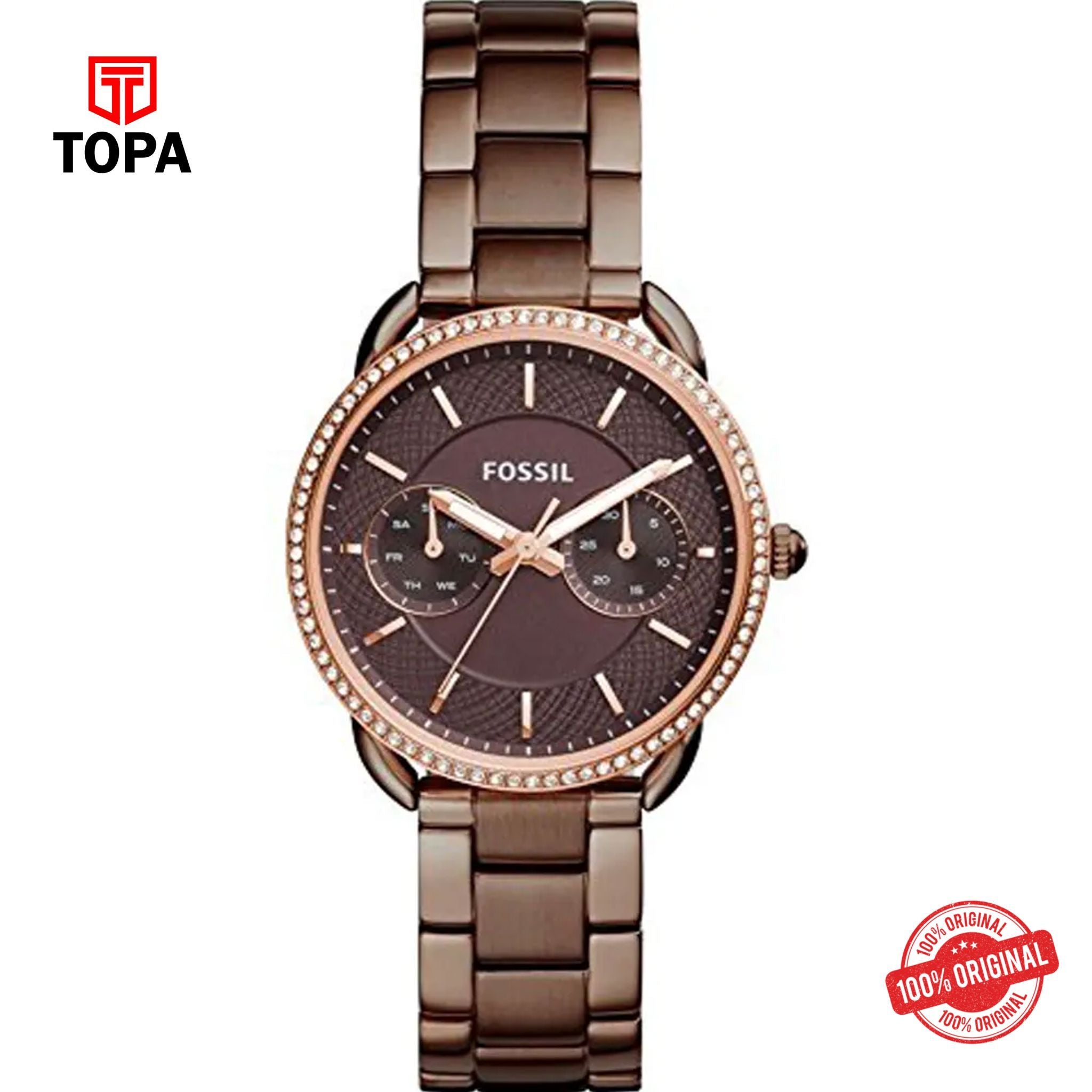 Topa Fossil-ES-4258-Metal-Band-Women-Watch - Product Image 1