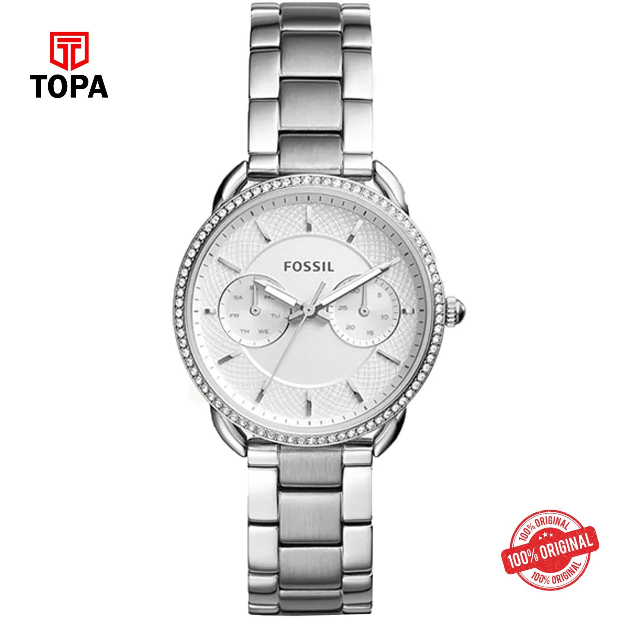 Topa Fossil-ES-4262-Tailor-Metal-Band-Women-Watch - Product Image 1