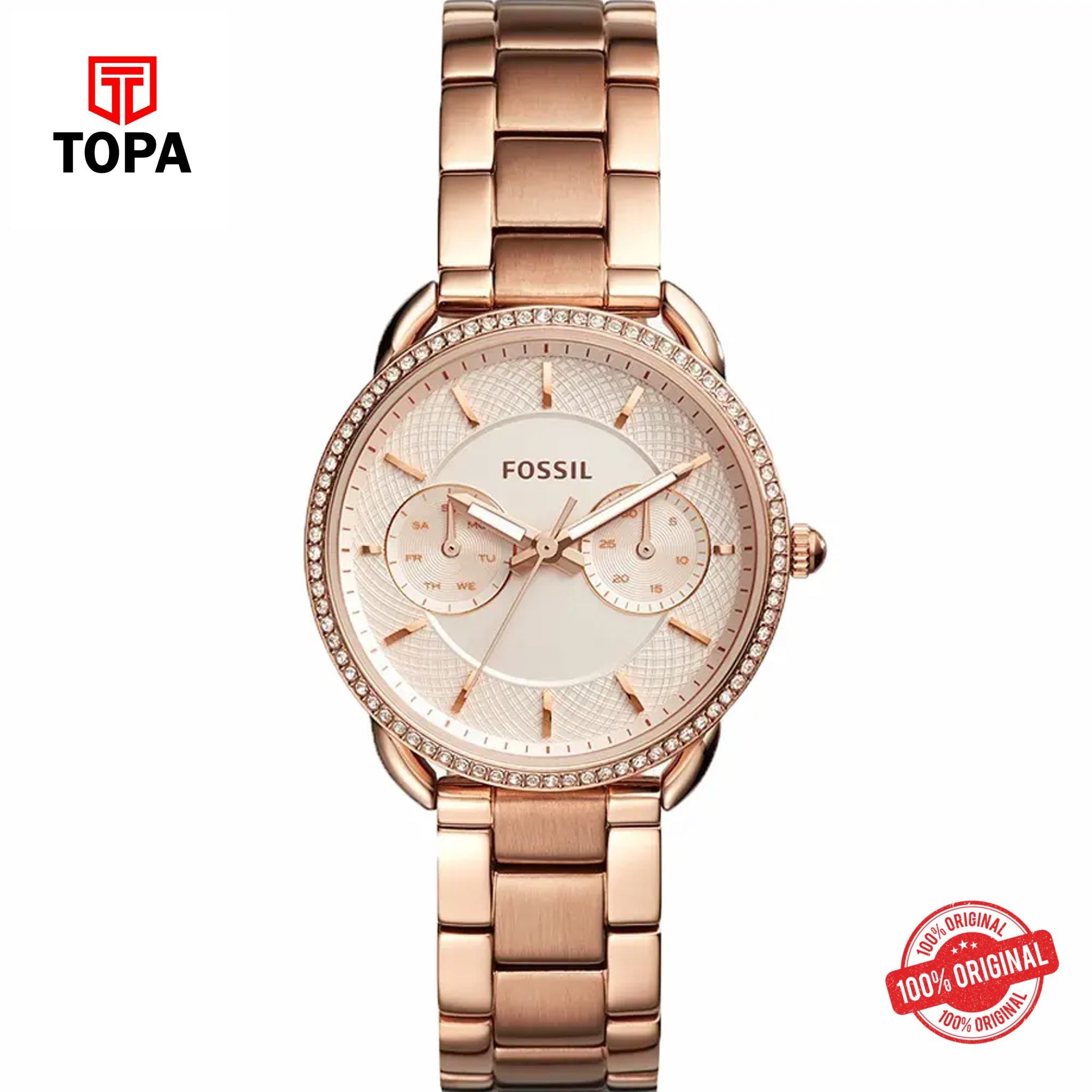 Topa Fossil-ES-4264-Metal-Band-Women-Watch - Product Image 1