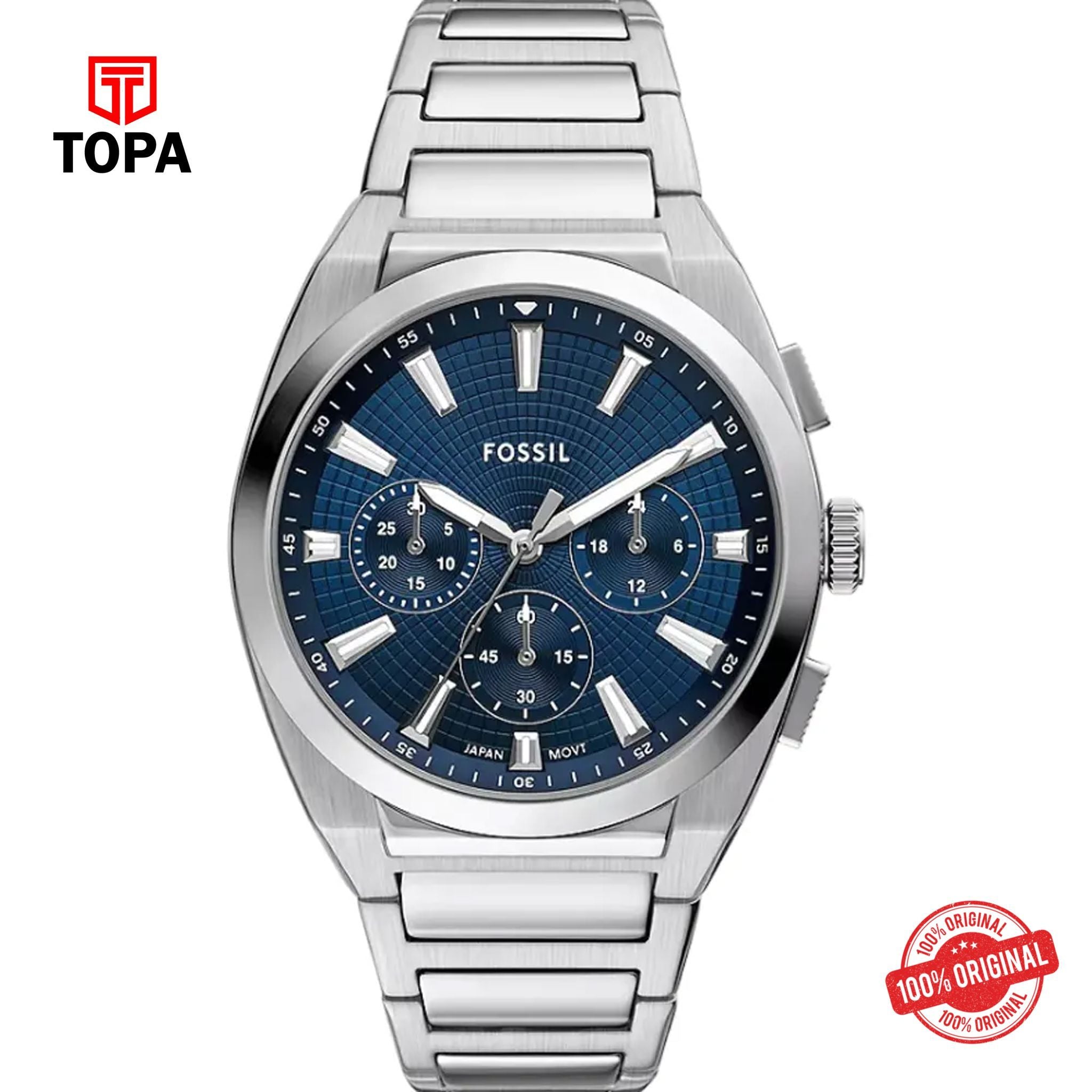 Topa Fossil-FS-6104-Everett-Metal-Band-Men-Watch - Product Image 1