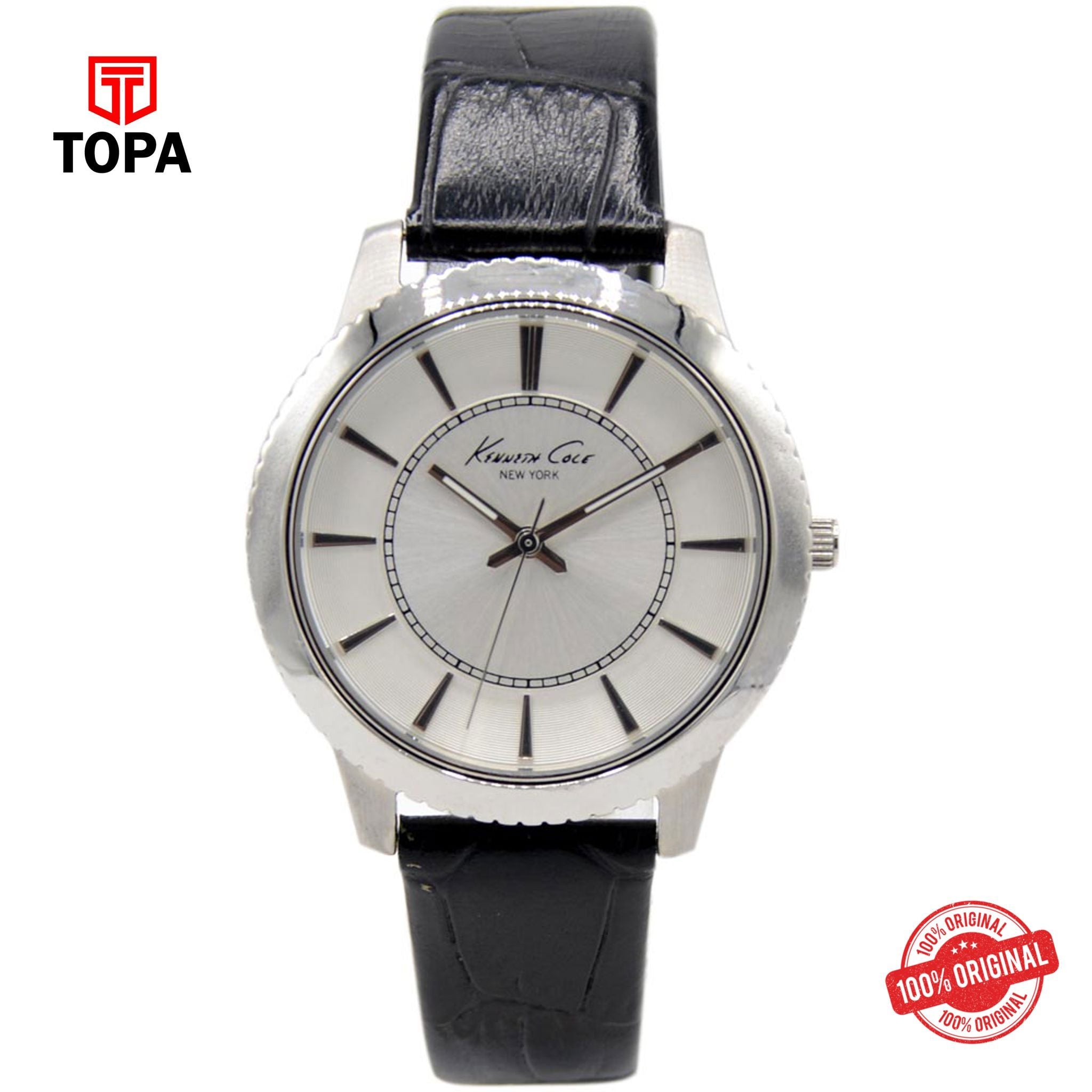 Topa Kenneth-Cole-KC6059-Leather-Band-Women-Watch - Product Image 1