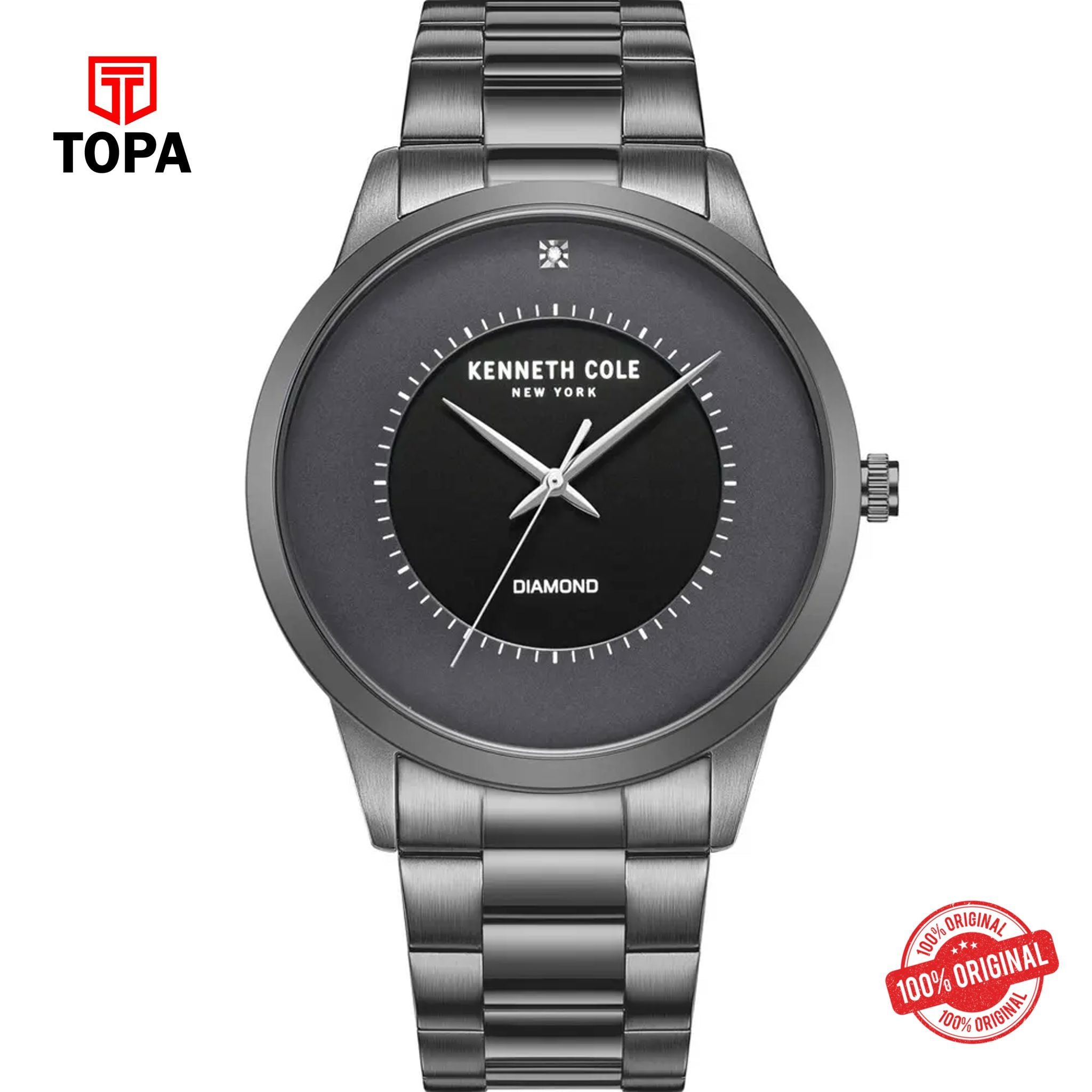 Topa Kenneth-Cole-KCWGG2221403-Diamond-Metal-Band-Men-Watch - Product Image 1