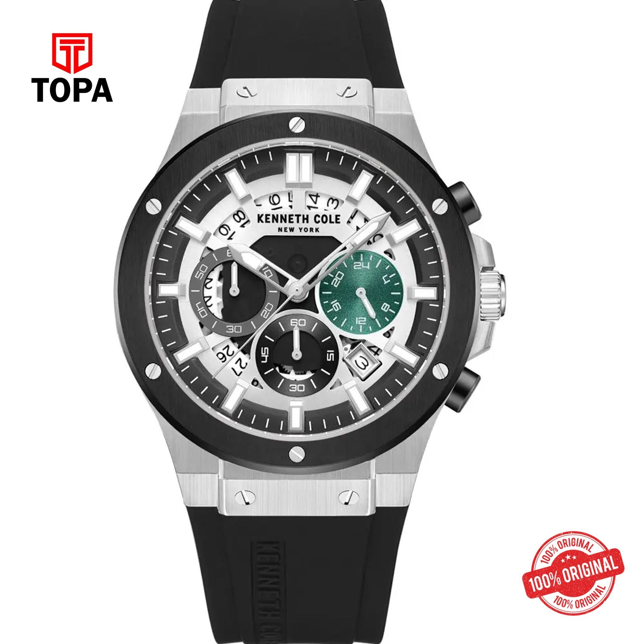 Topa Kenneth-Cole-KCWGO0035501-Rubber-Band-Men-Watch - Product Image 1