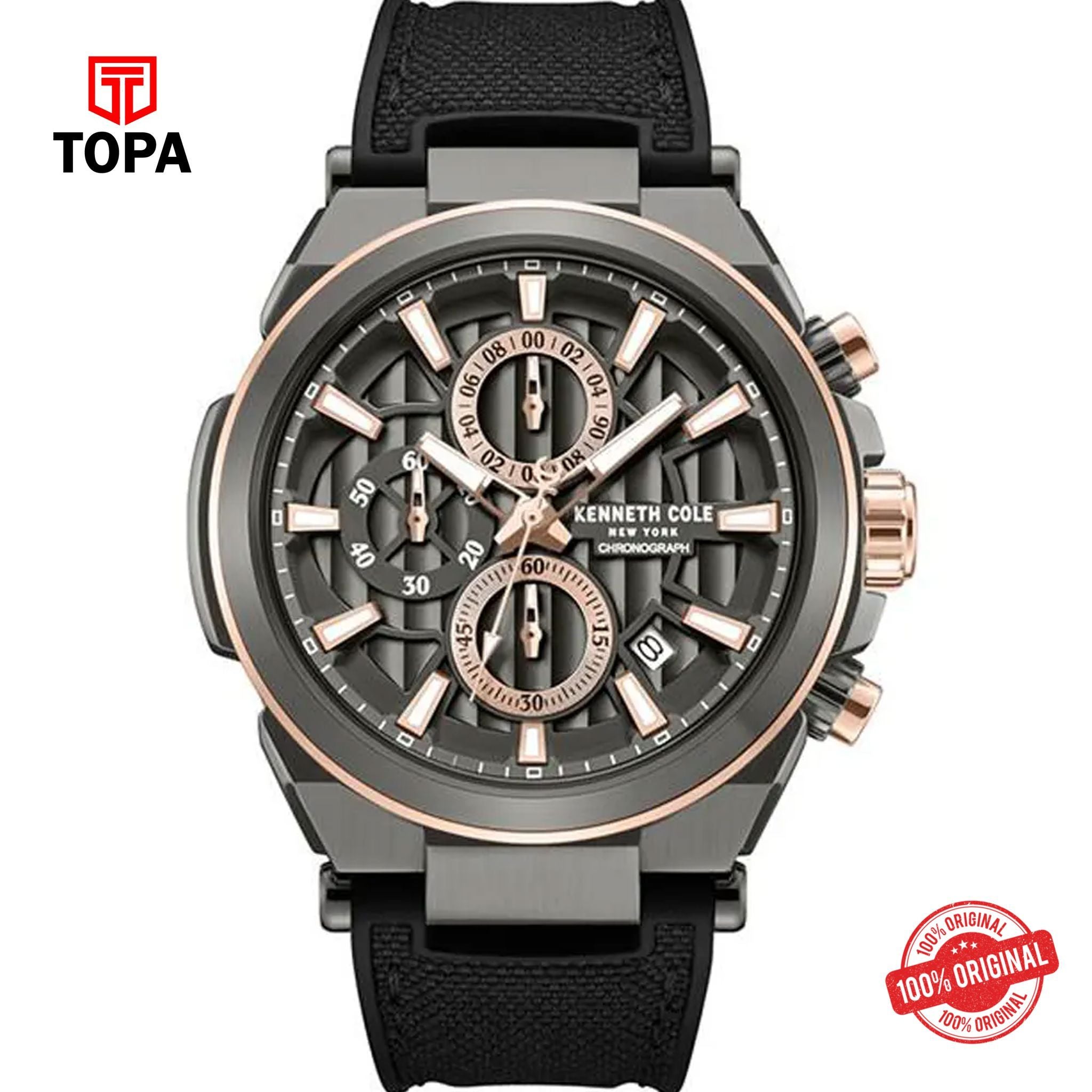 Topa Kenneth-Cole-KCWGO0065702-Rubber-Band-Men-Watch - Product Image 1