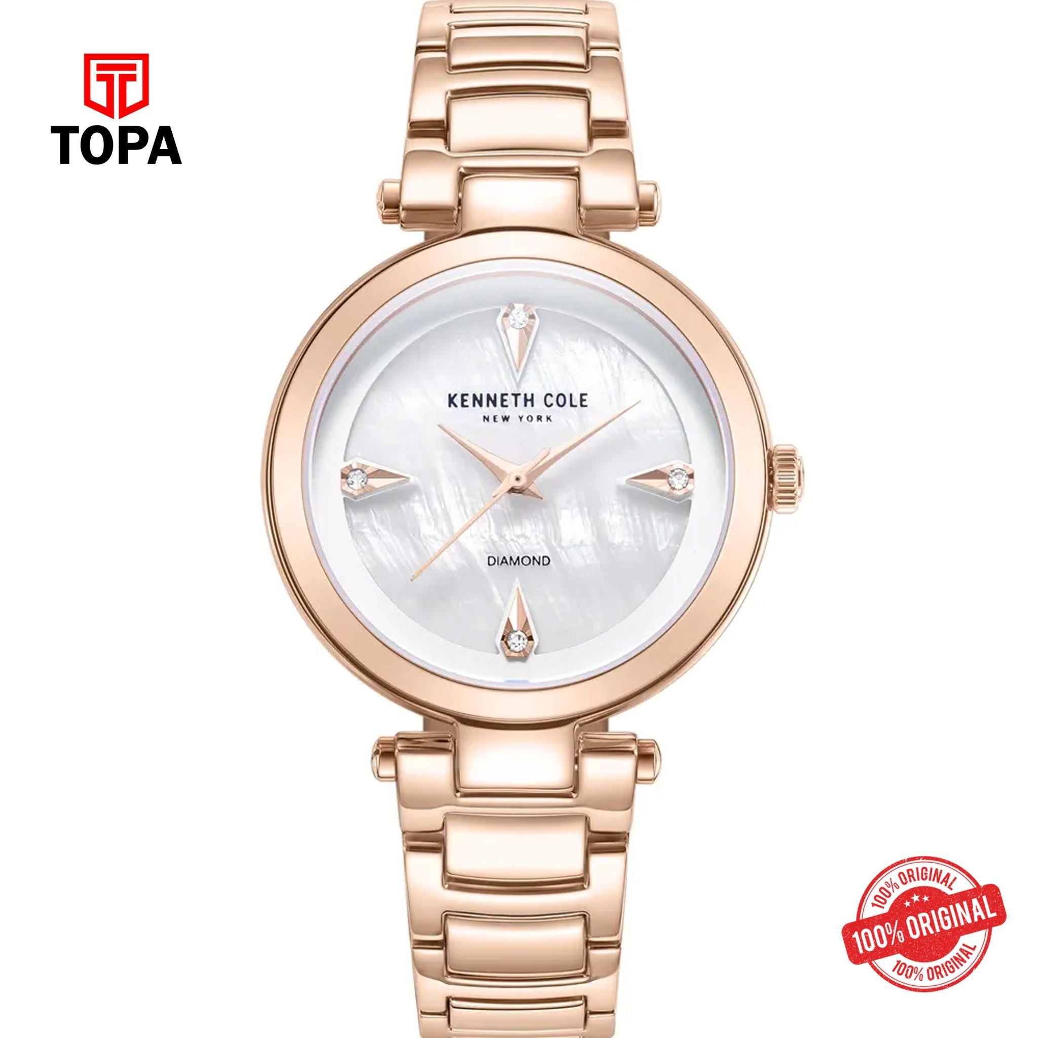 Topa Kenneth-Cole-KCWLG2236304-Diamond-Metal-Band-Women-Watch - Product Image 1