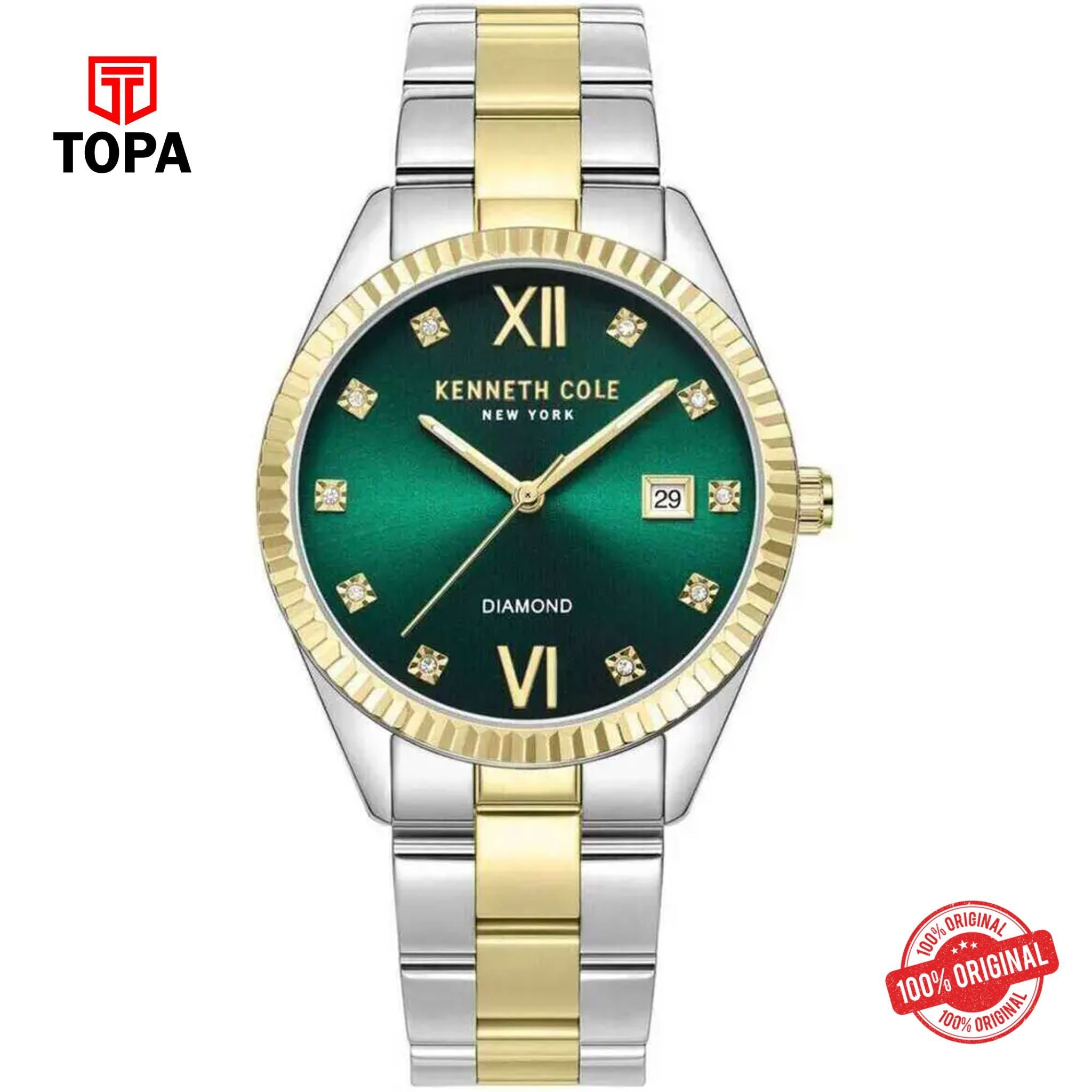 Topa Kenneth-Cole-KCWLH0026903-Diamond-Metal-Band-Women-Watch - Product Image 1