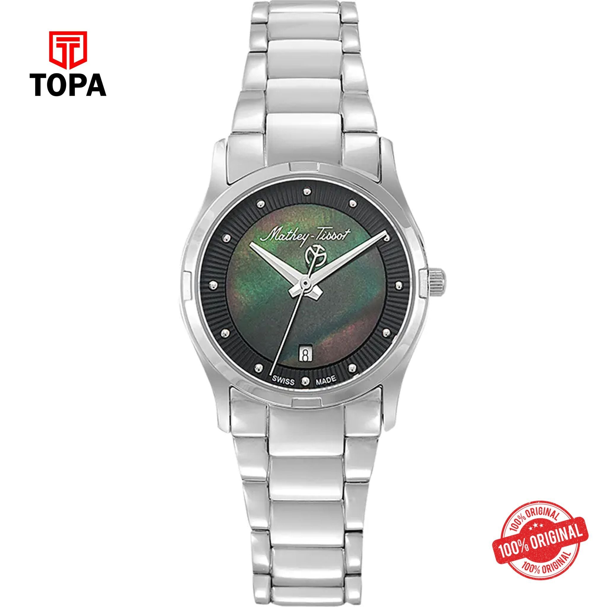 Topa Mathey-Tissot-D2111AN-Elisa-Metal-Band-Women-Watch - Product Image 1