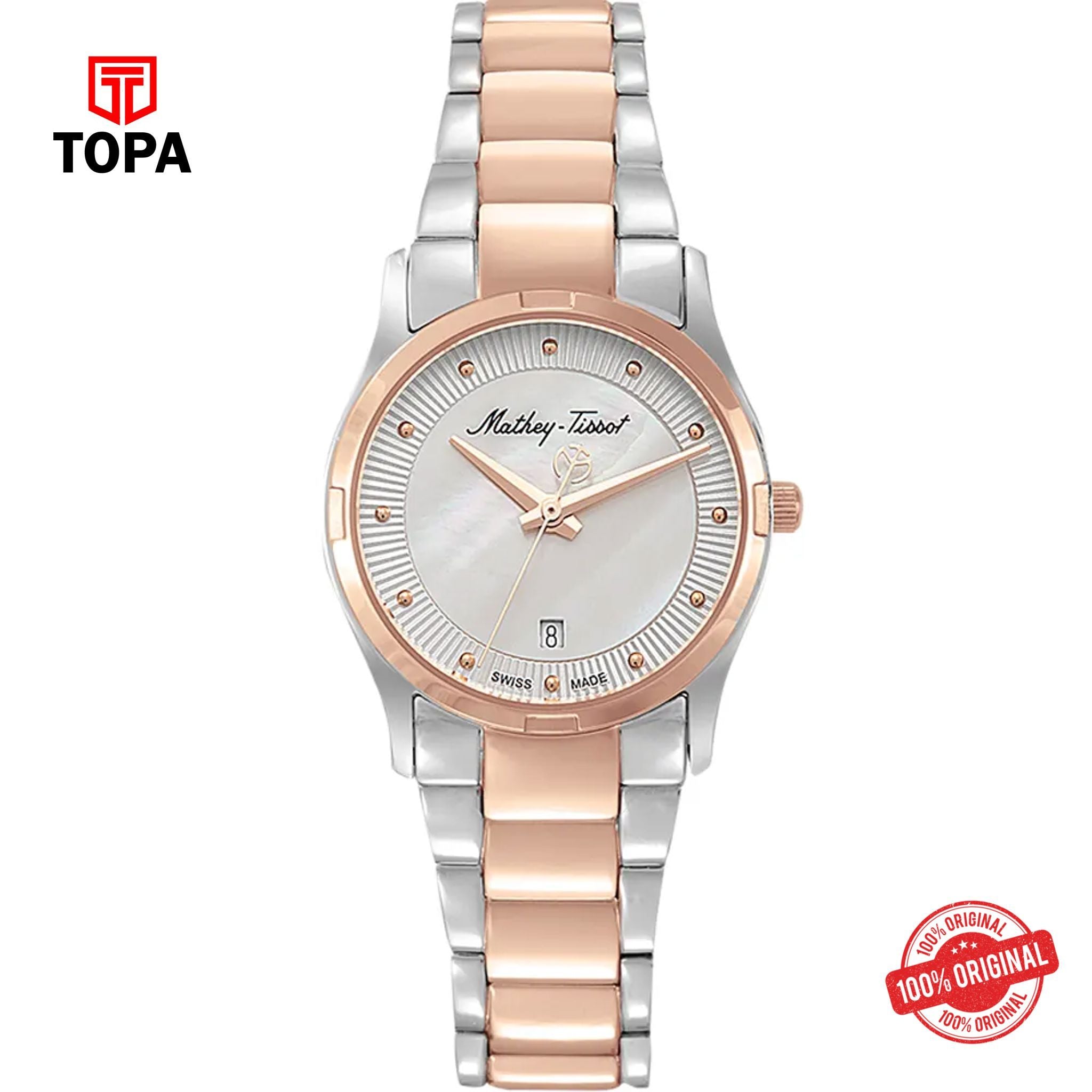 Topa Mathey-Tissot-D2111BI-Elisa-Metal-Band-Women-Watch - Product Image 1