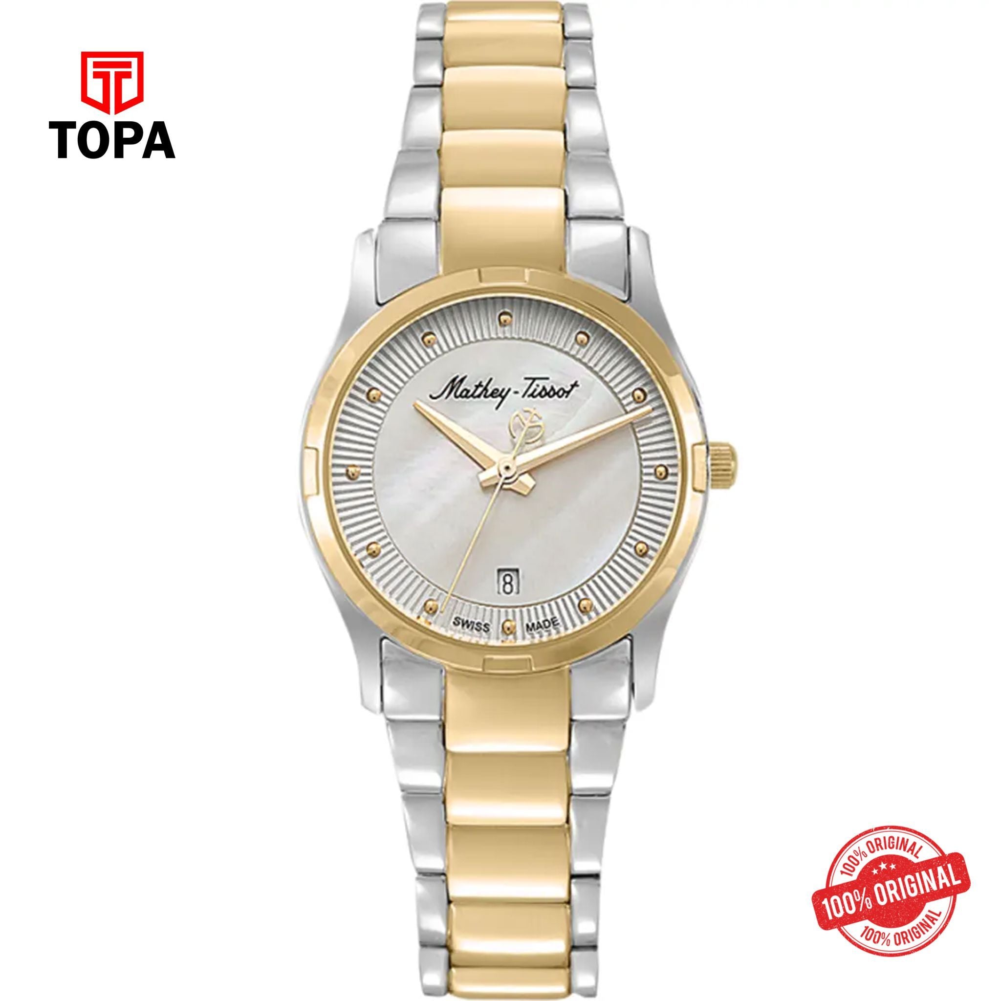 Topa Mathey-Tissot-D2111BI2-Elisa-Metal-Band-Women-Watch - Product Image 1