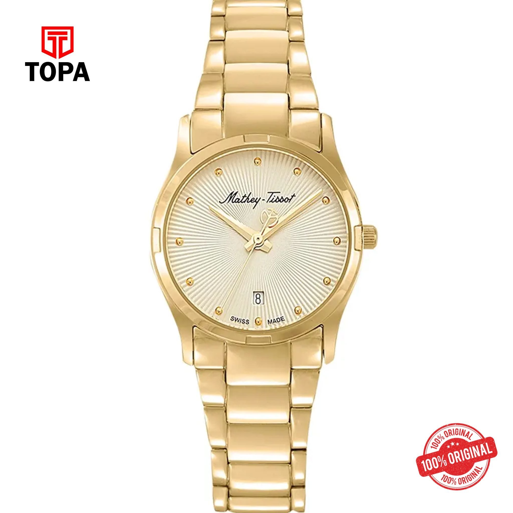 Topa Mathey-Tissot-D2111PDI-Elisa-Metal-Band-Women-Watch - Product Image 1