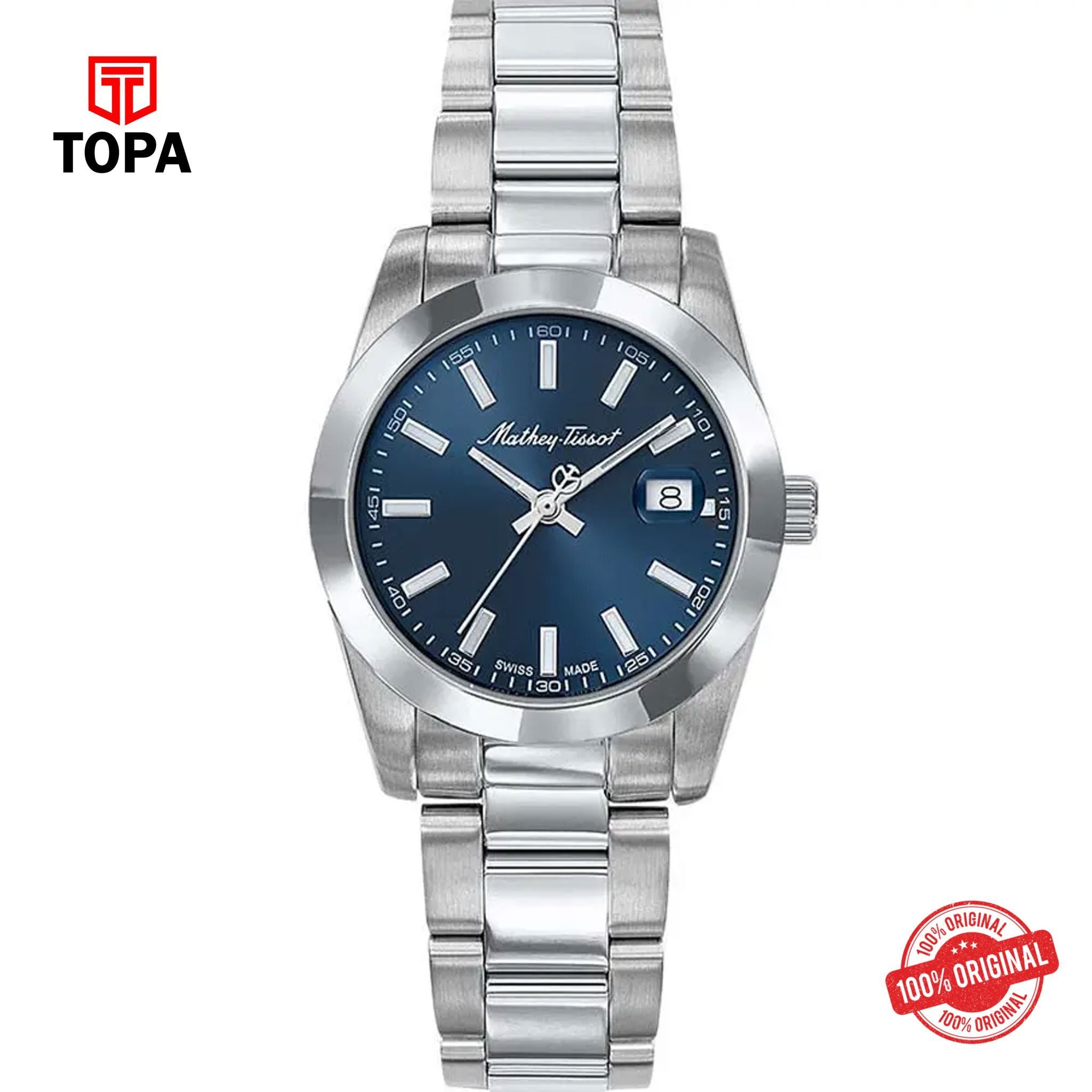 Topa Mathey-Tissot-D450ABU-Metal-Band-Women-Watch - Product Image 1