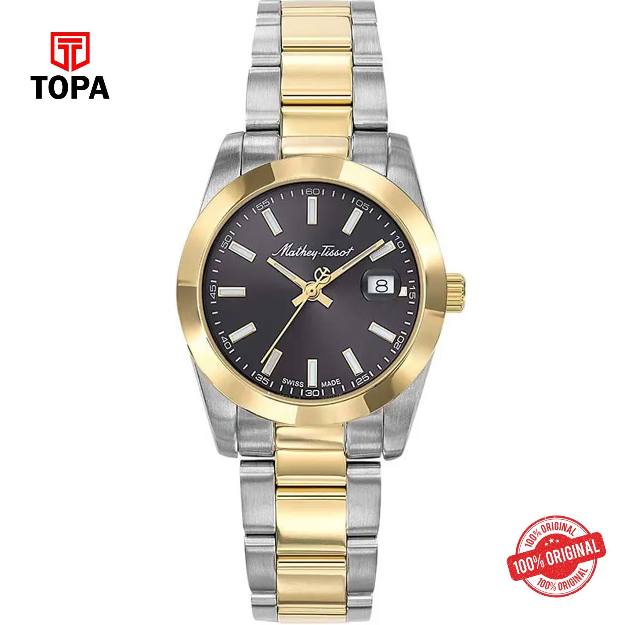 Topa Mathey-Tissot-D450BN-Metal-Band-Women-Watch - Product Image 1